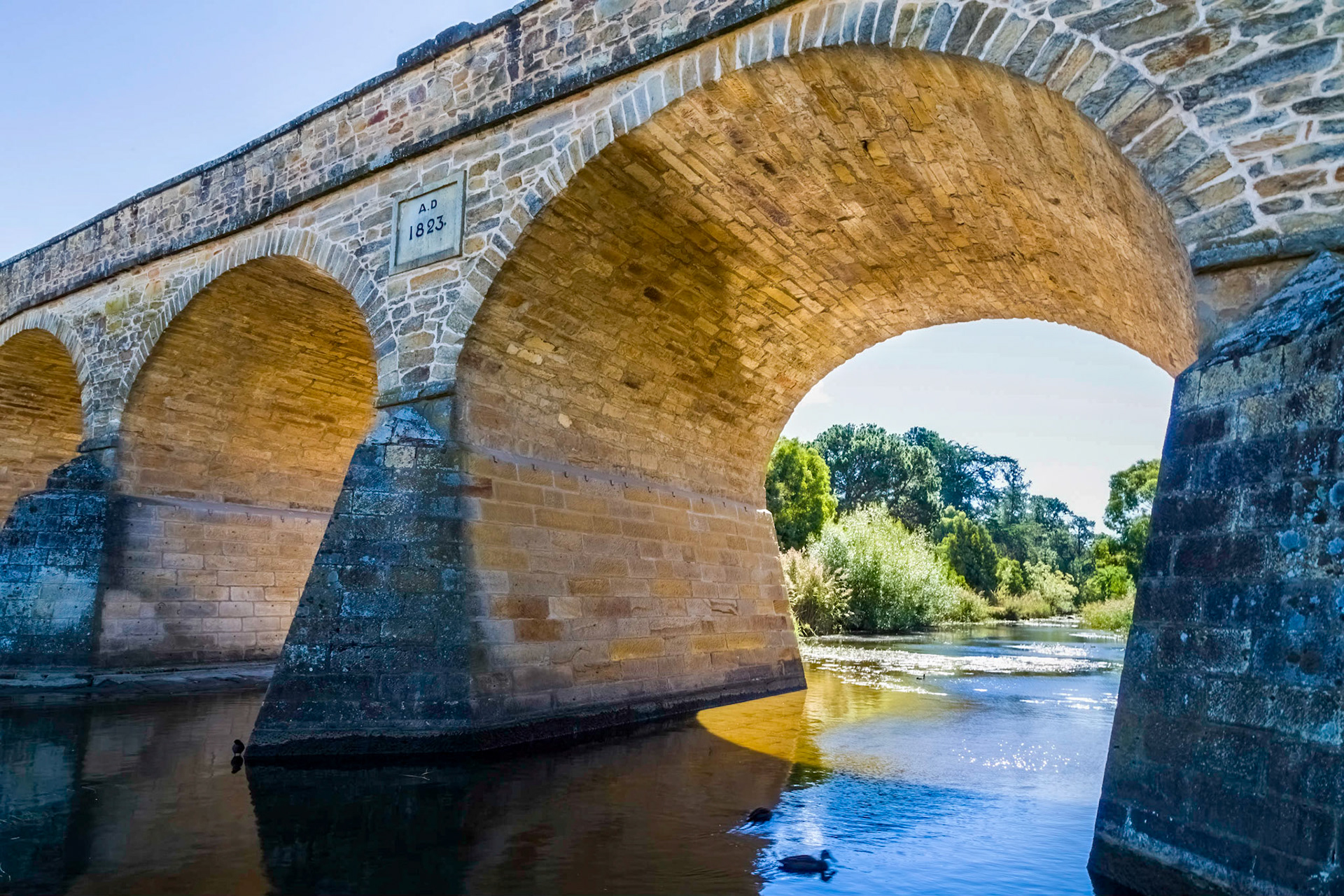 Richmond Bridge: Australia's oldest bridge still in use today, built 1823.