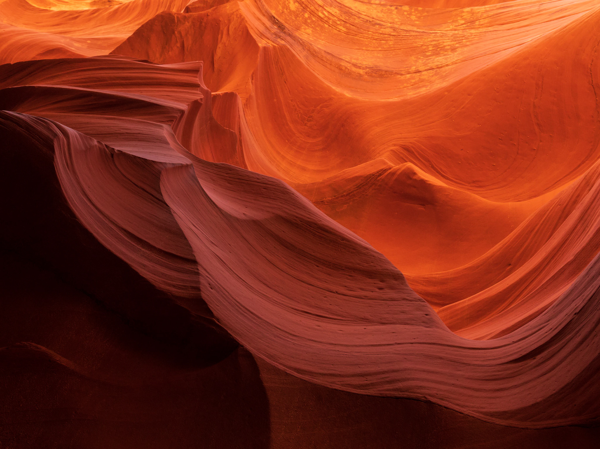 In Lower Antelope Canyon