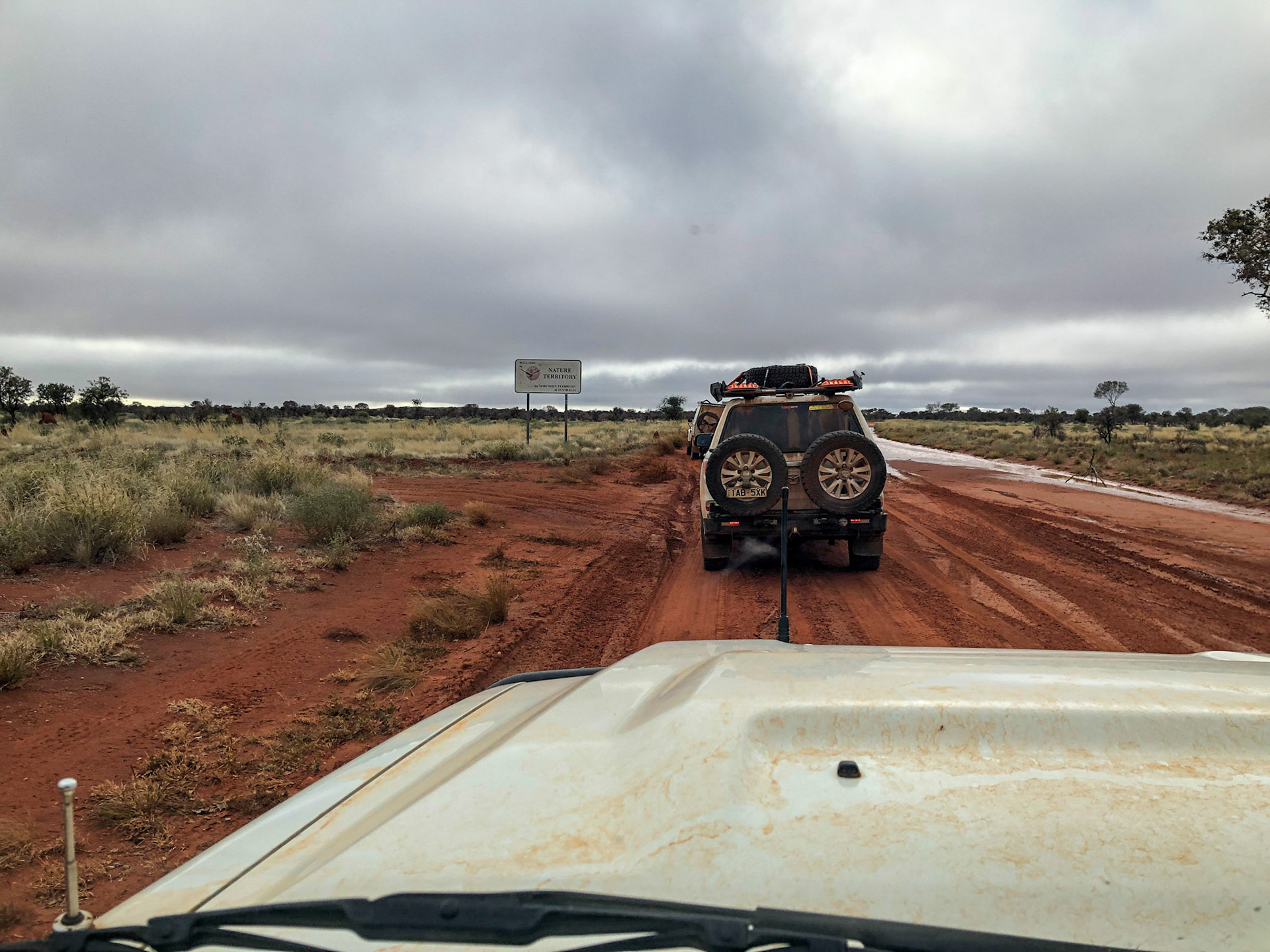 Border crossing from WA  in to NT, Kiwirrkurra Road.