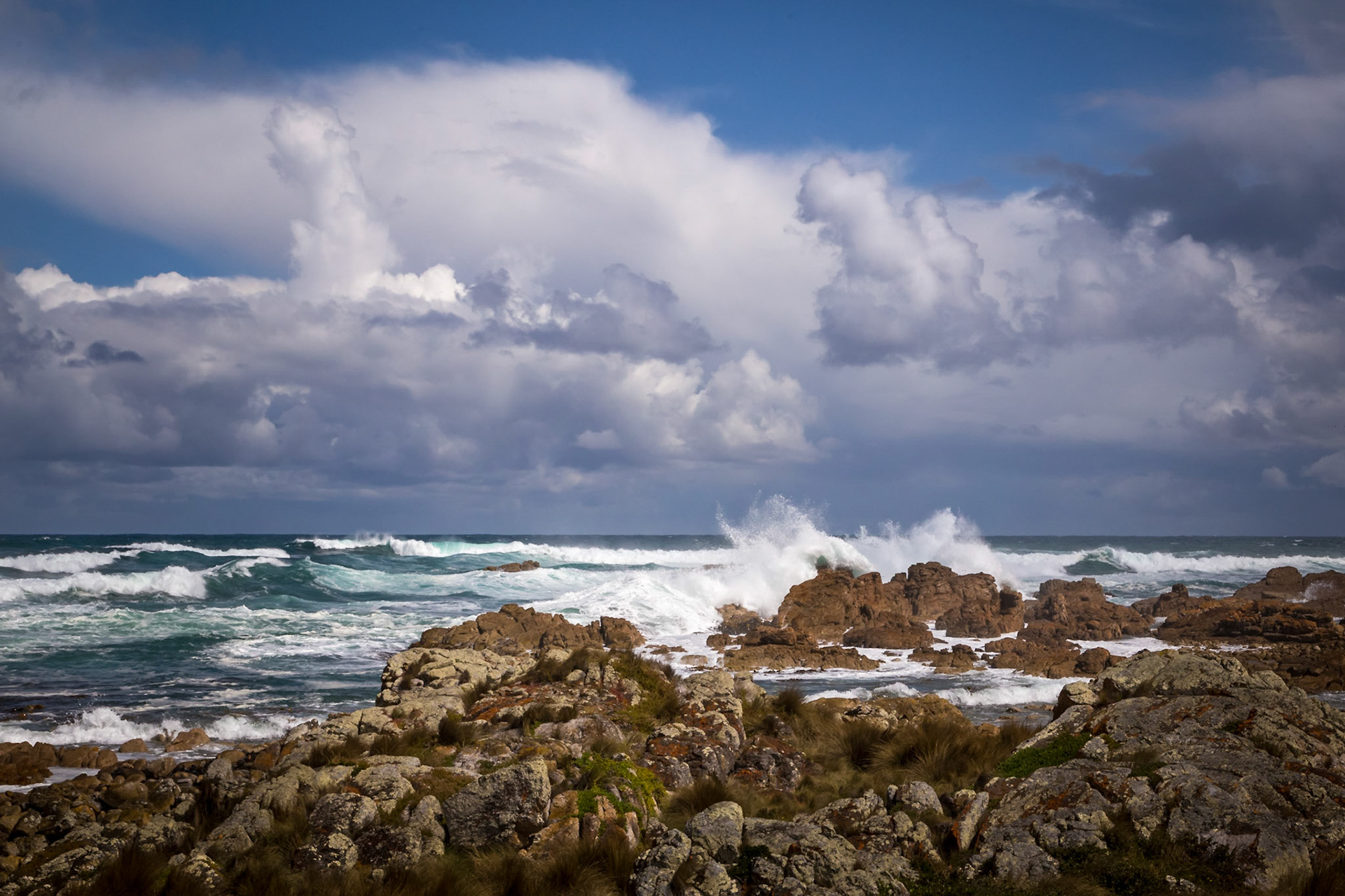 Wild Sea at West Point. A popular surfing spot renowned for its big waves. Too rough on this day though.