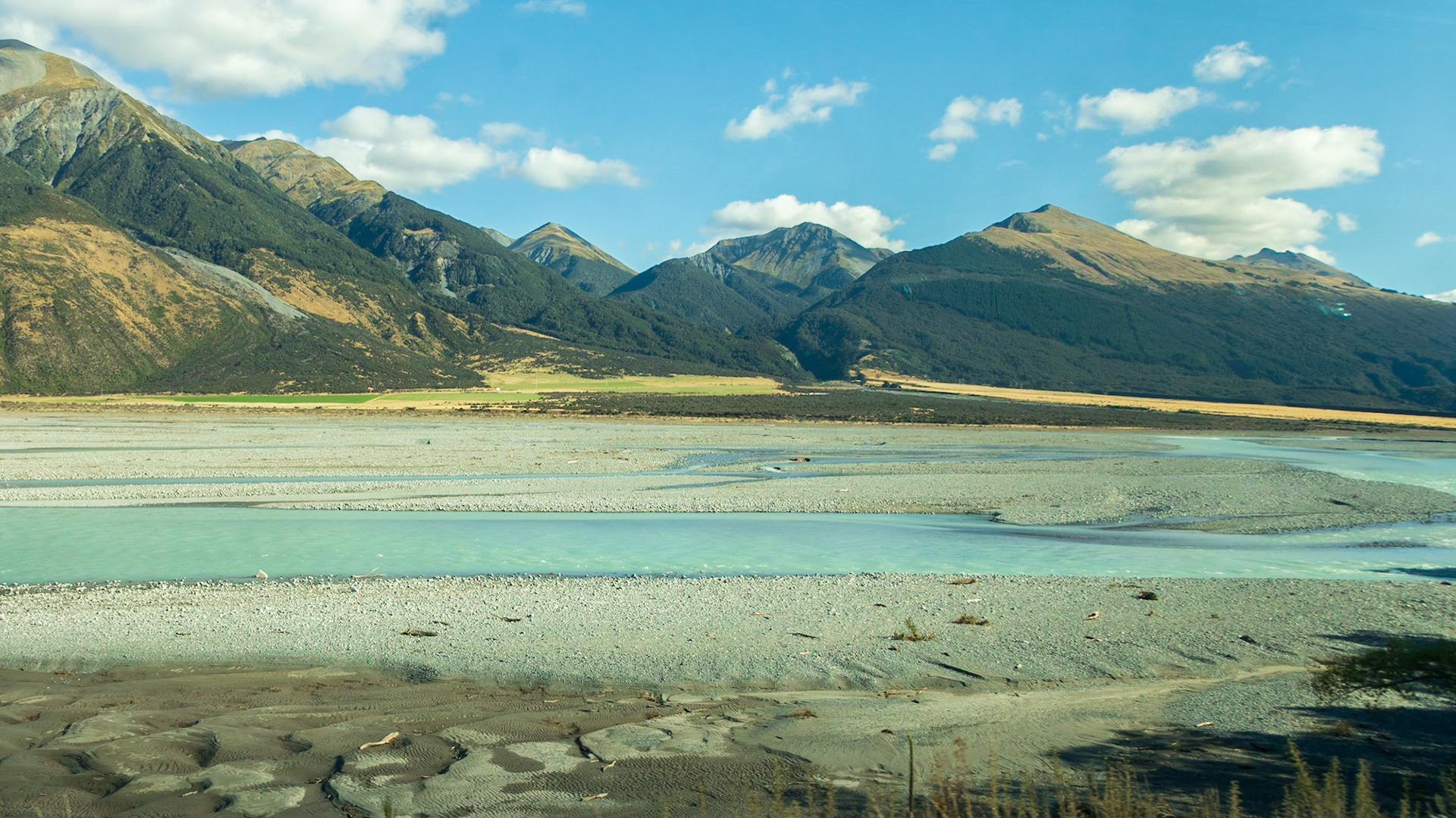 A view from the TranzAlpine train 