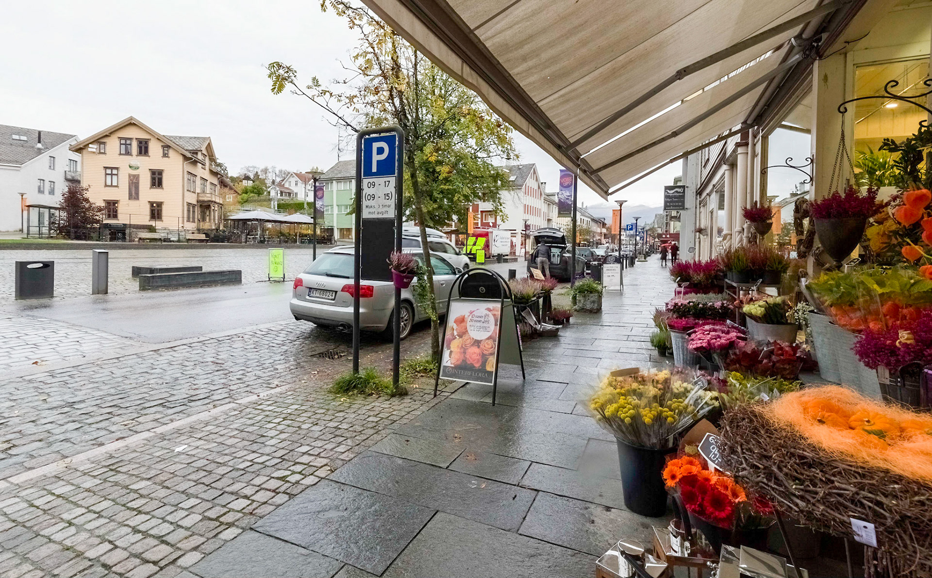 In the town of Voss. Overnight stop to rejoin the train from Oslo to Bergen.