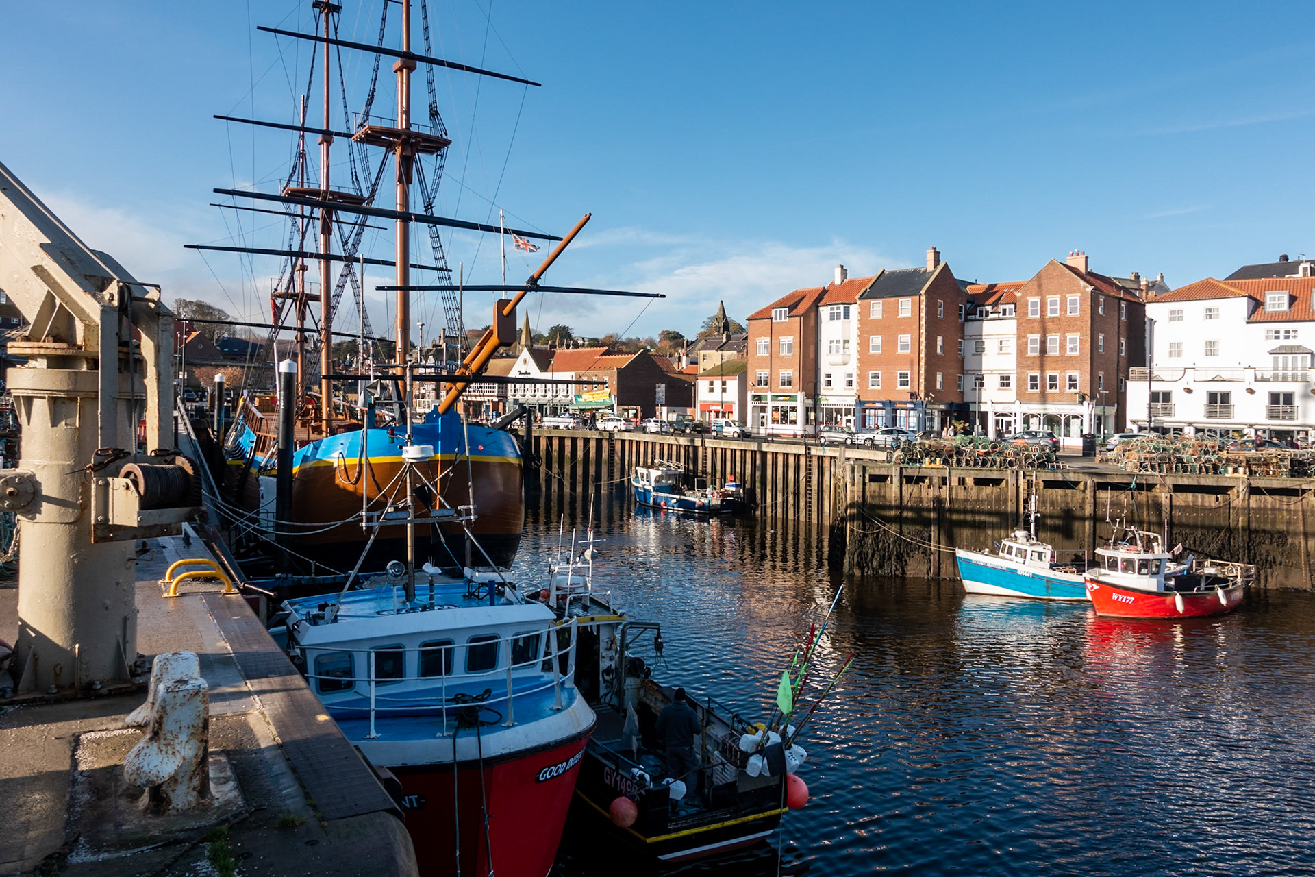 Whitby Harbour on the Esk River