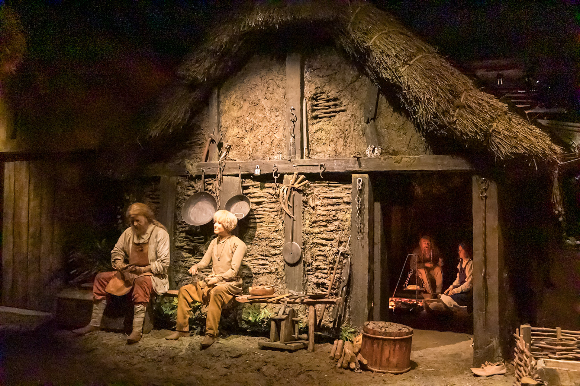 in the Jorvik Viking Centre