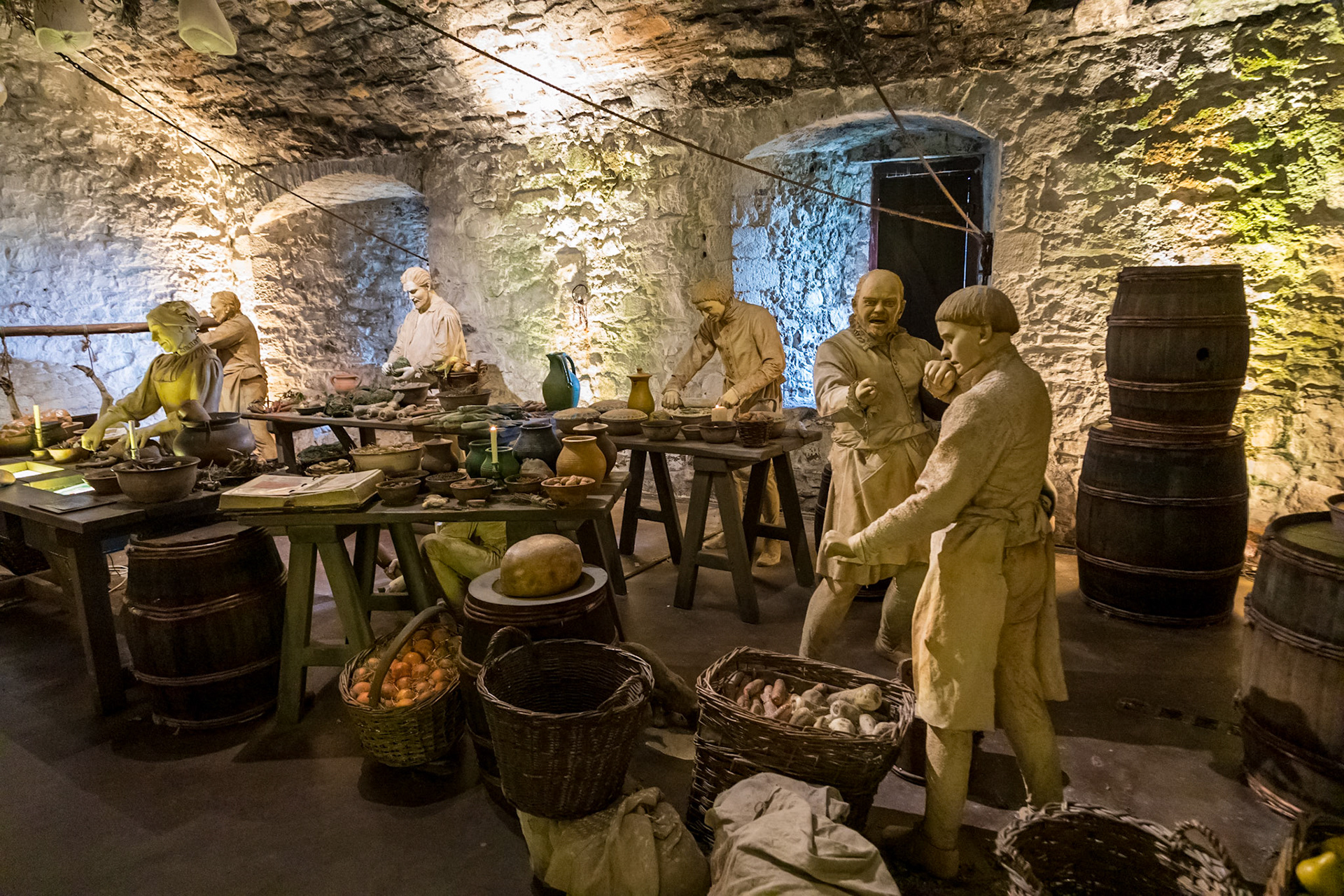 In the Great Kitchens of Stirling Castle