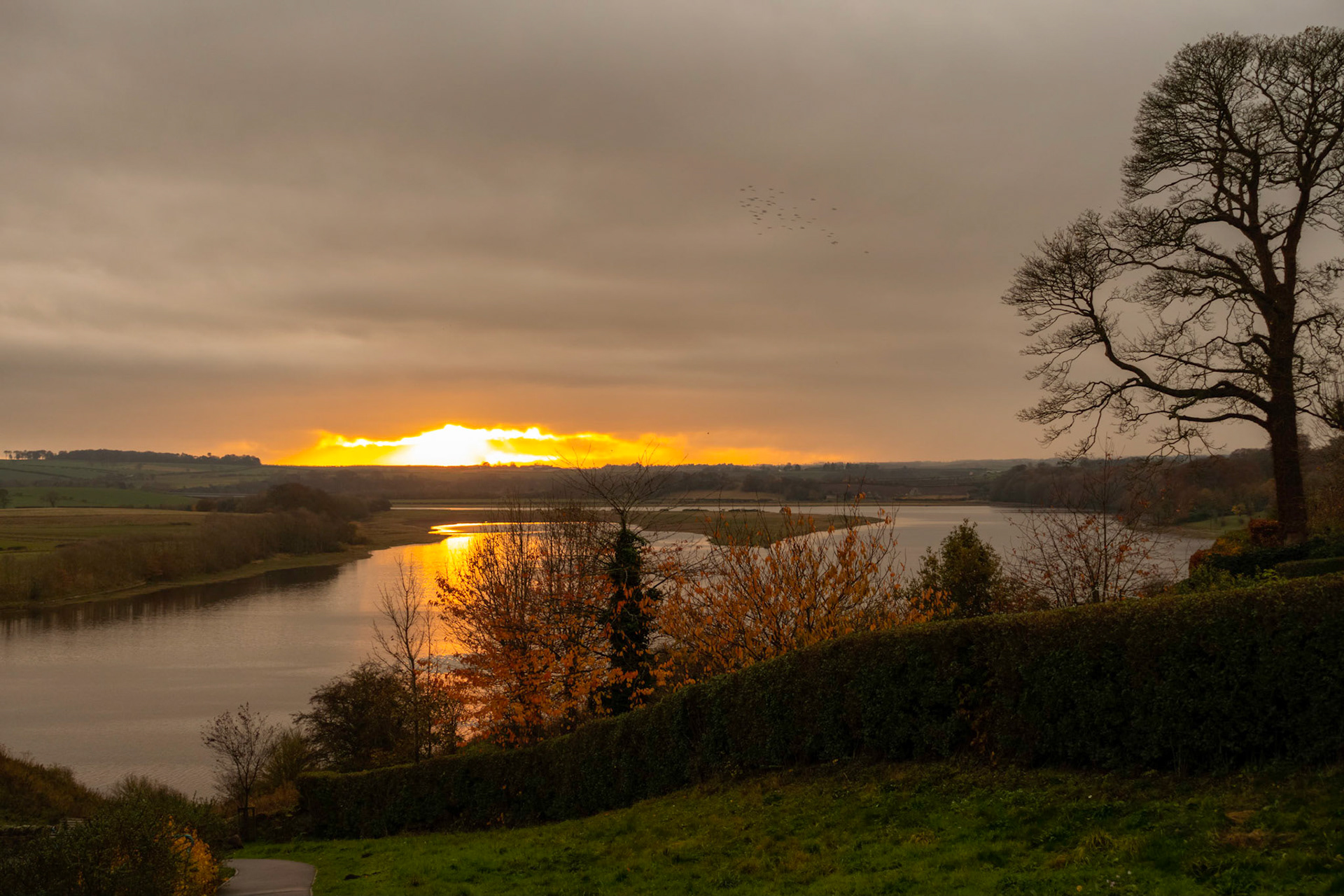 Sunset over the River Tweed, Berwick-upon-Tweed