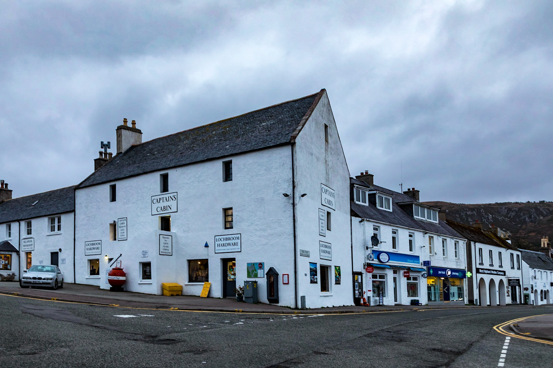 At Shore St, at the end of Quay St, Ullapool