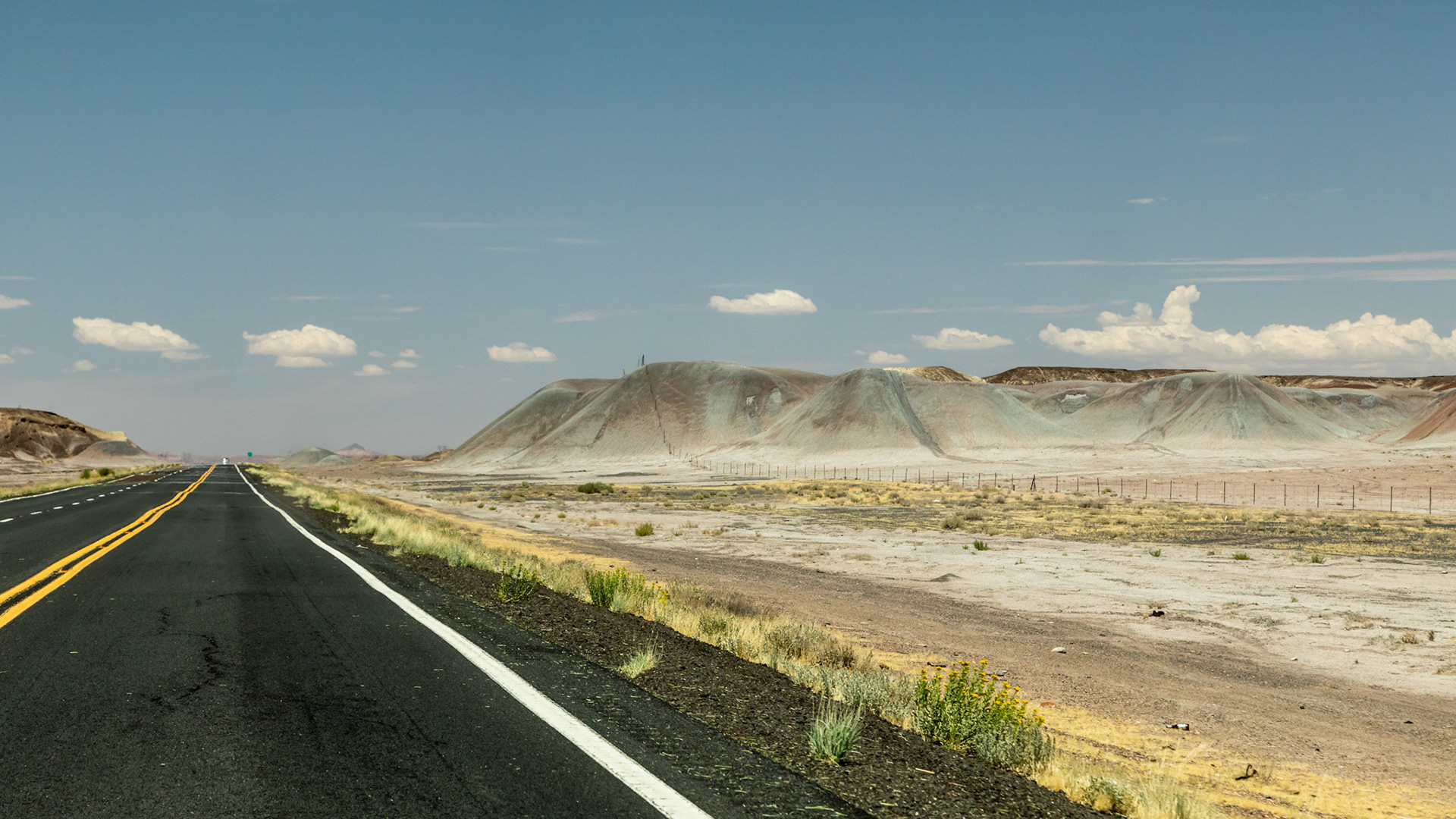 North, along Highway US-89 from Cameron