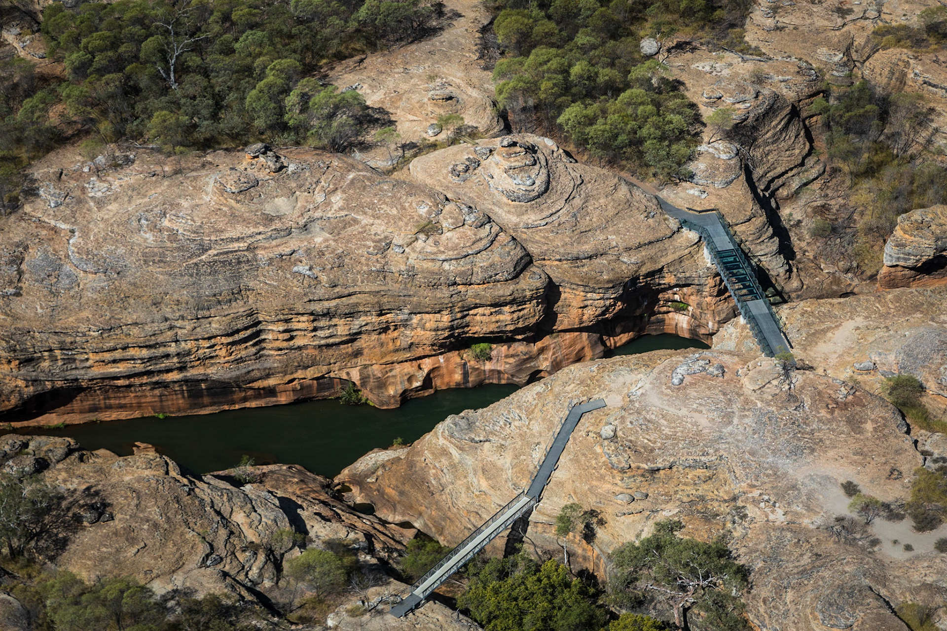 Bridges across the Cobbold Gorge