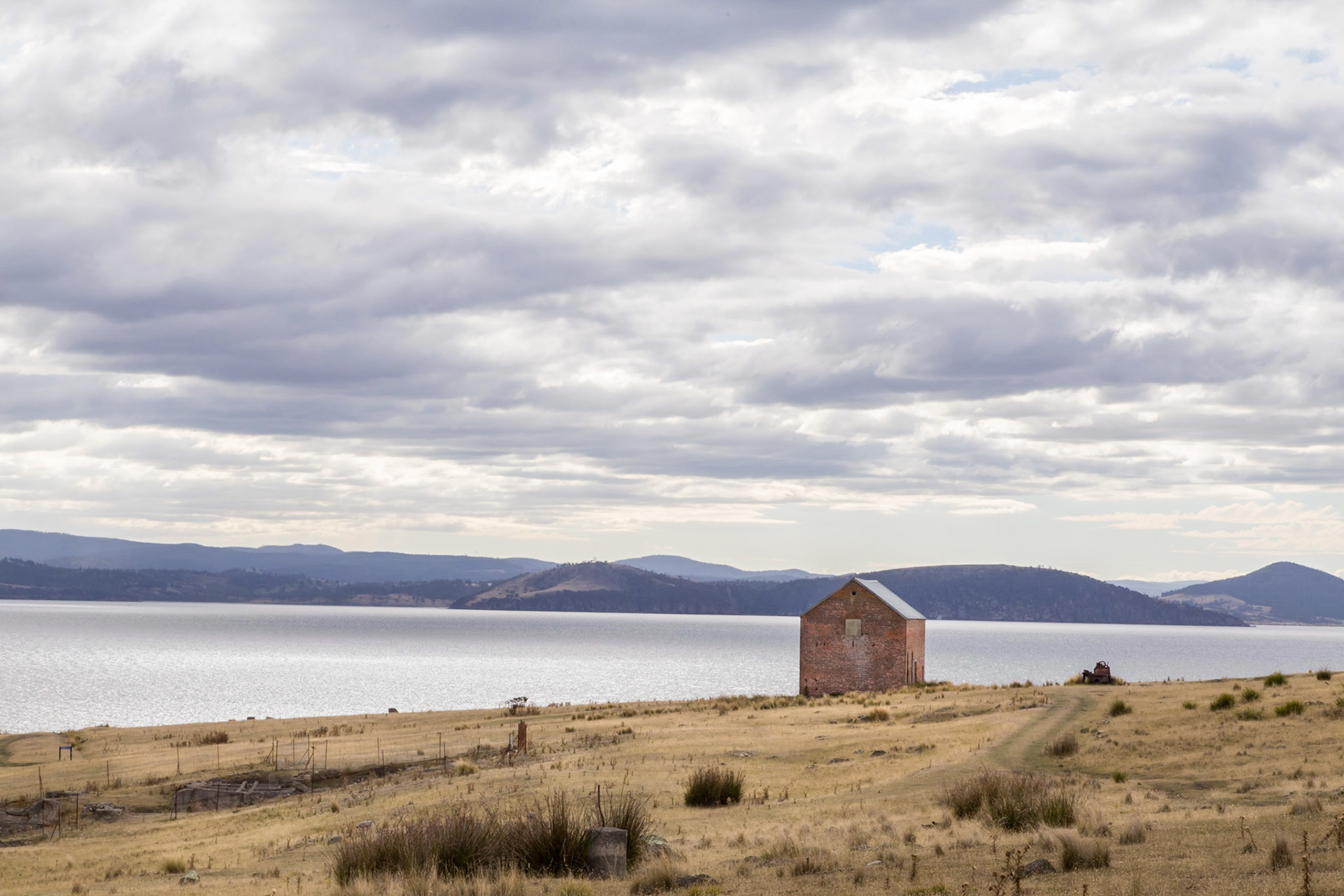 Convict Barn. A relic from an early 19th century British penal settlement at Darlington on Maria Island