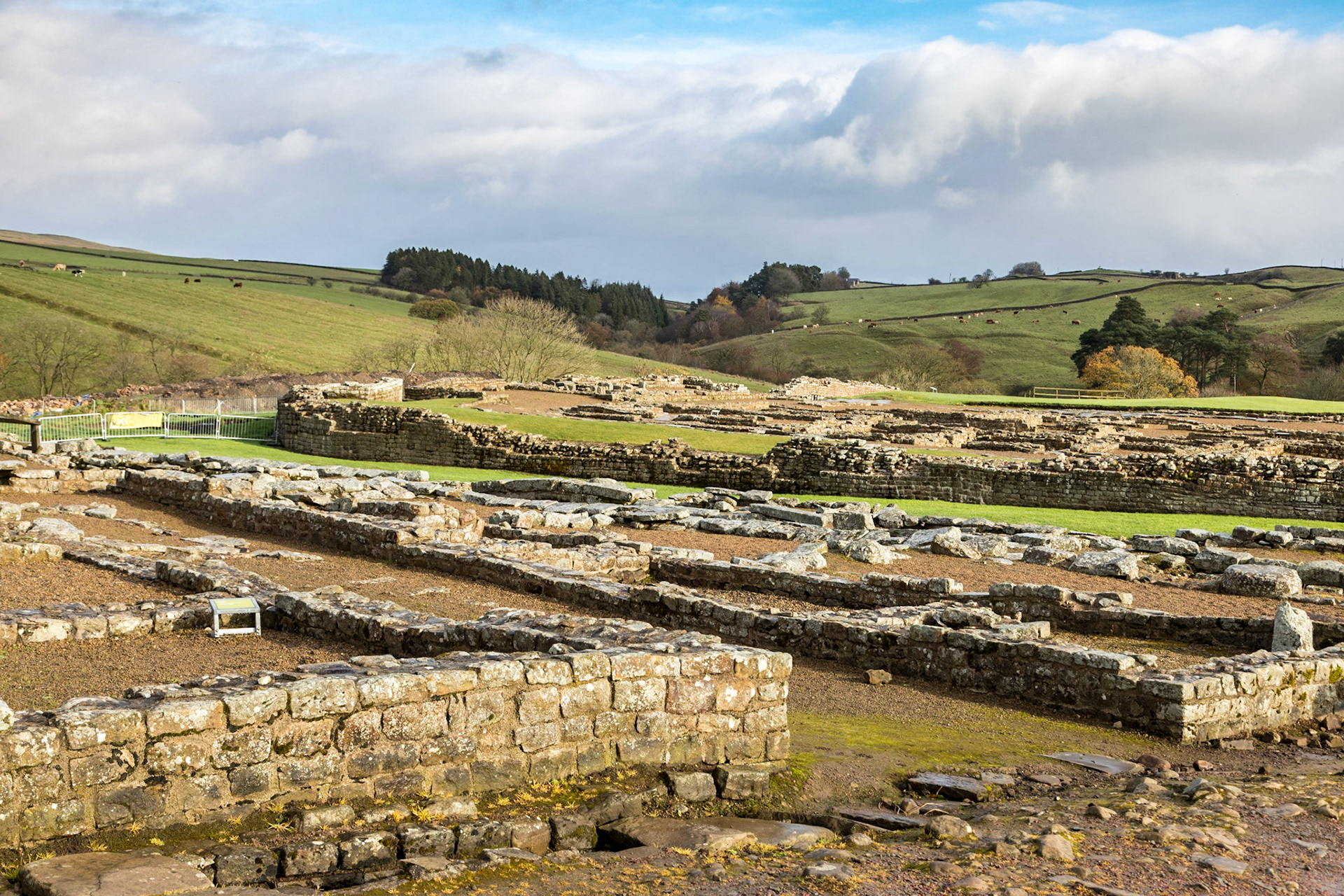 Vindolanda. Remants of a Roman garrison town.
