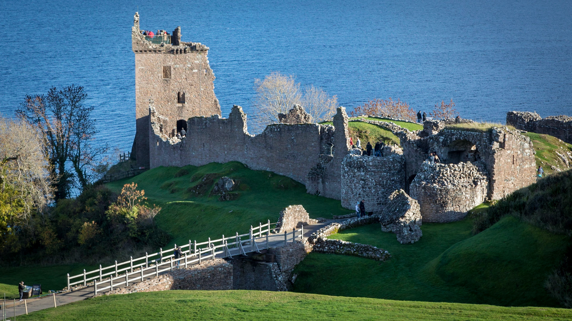Urquhart Castle. On the edge of Loch Ness