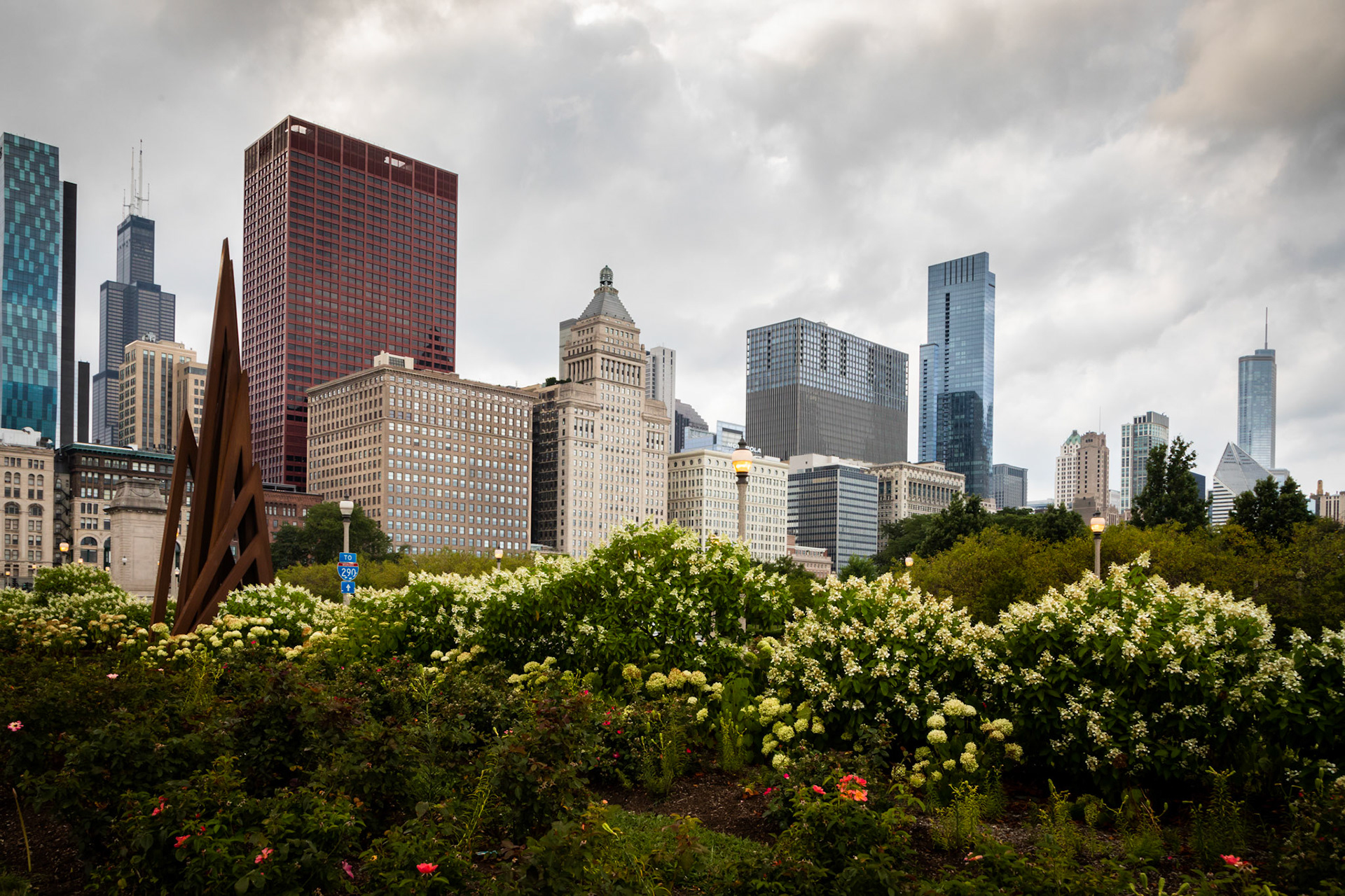 Buildings along S Michigan Avenue