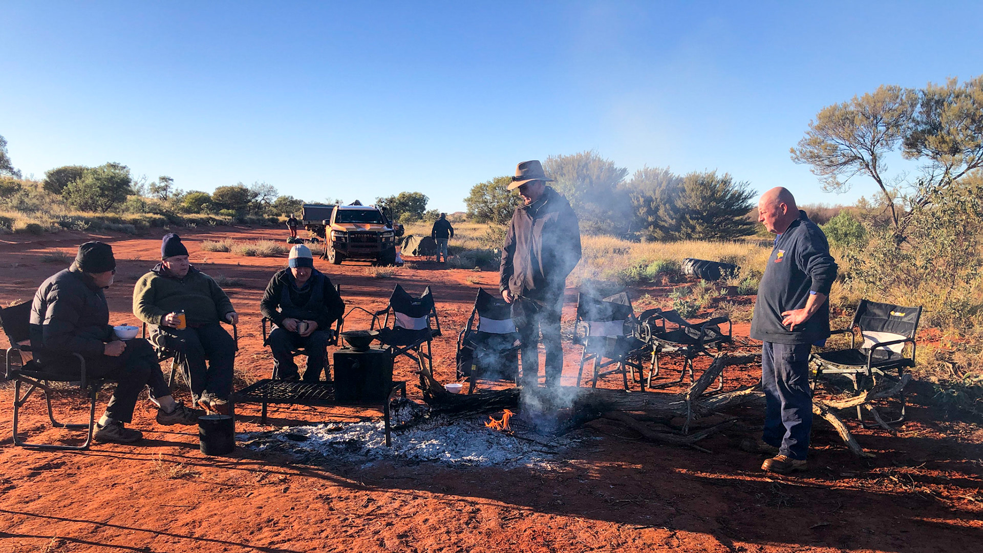 Morning in camp, Day 11