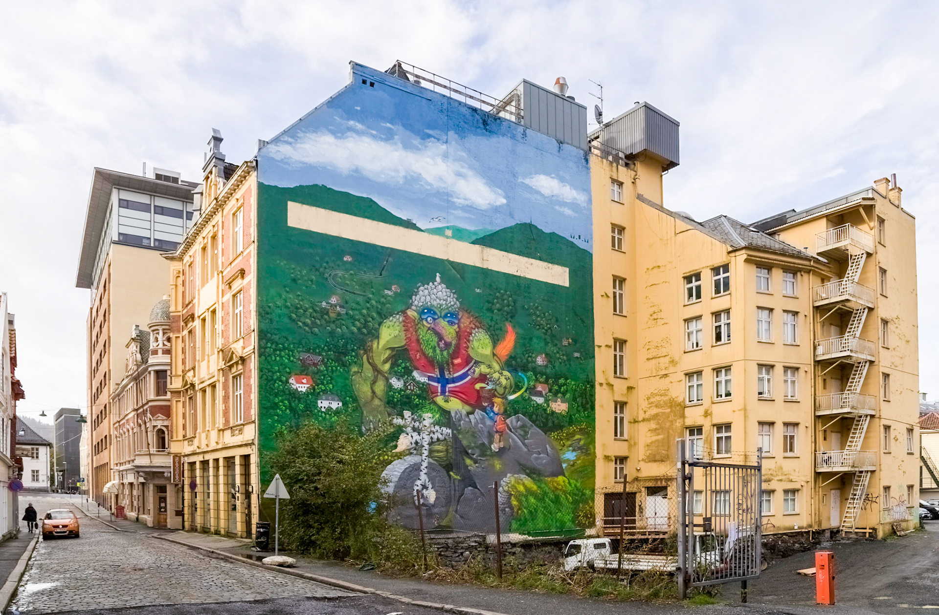On a walk around the streets of old Bergen