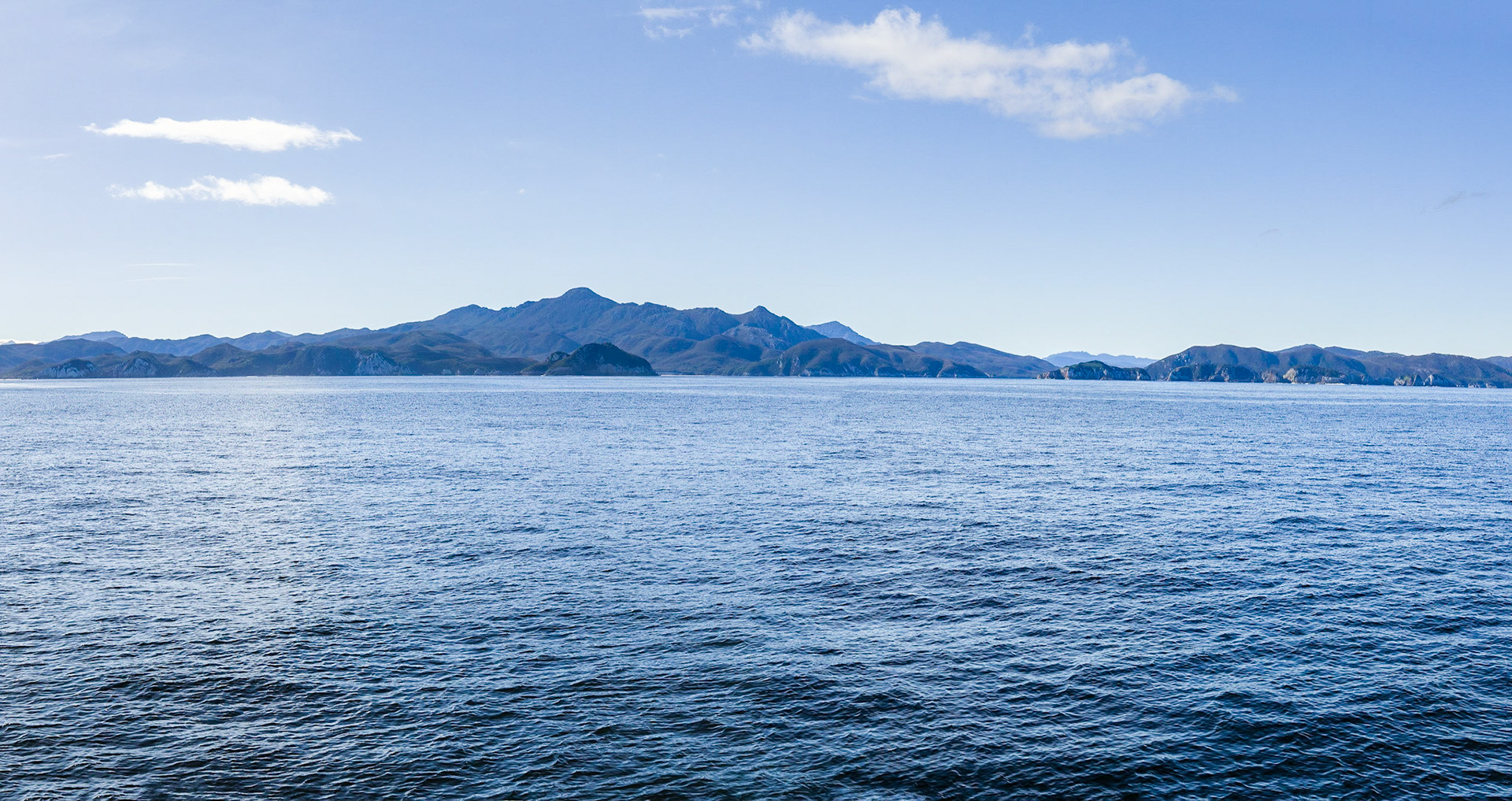 Port Davey, views of ranges to the west.