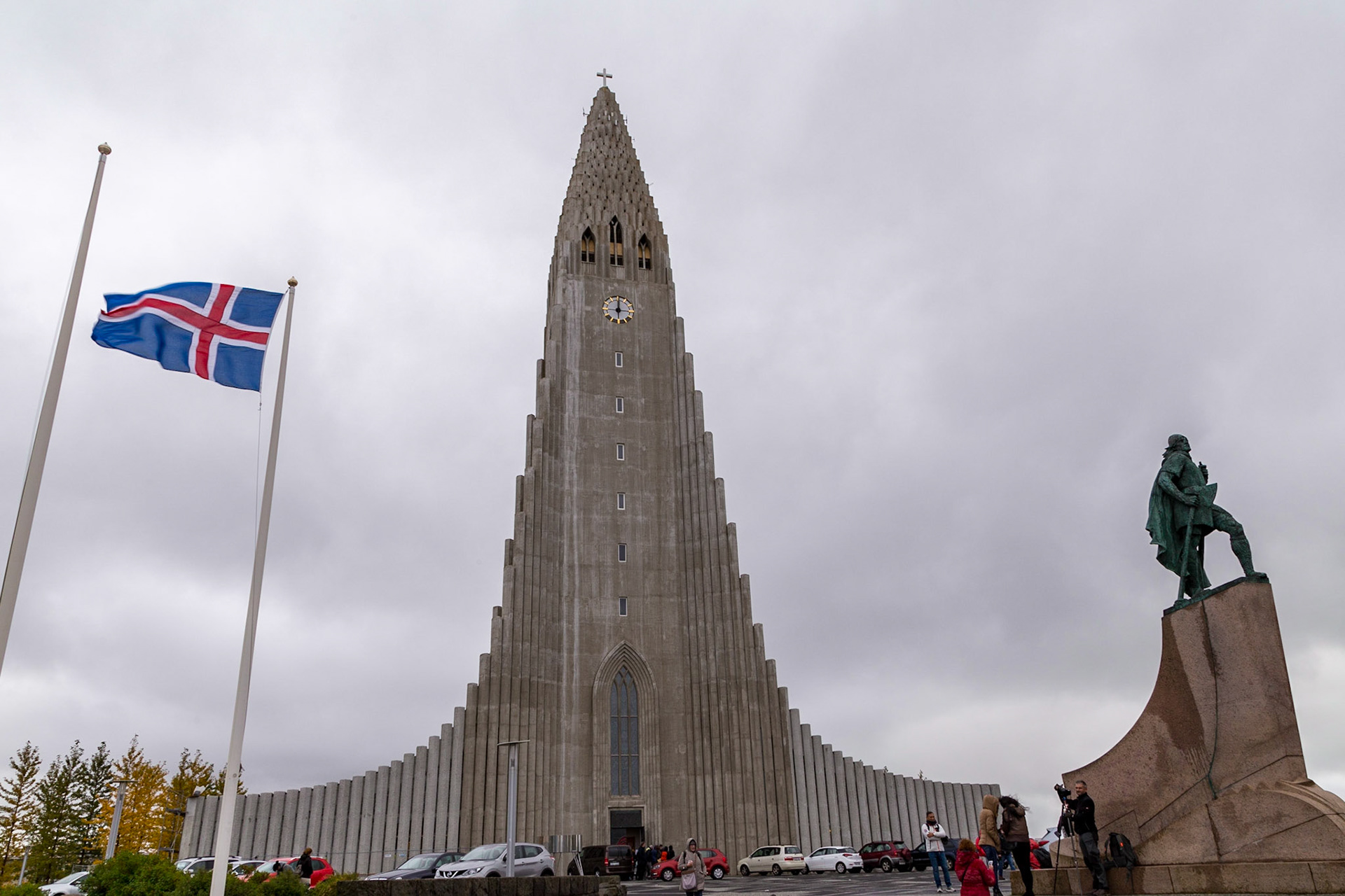 Hallgrímskirkja is a Lutheran parish church in Reykjavík and it is the city's main landmark. At 74.5 metres high, it is the largest church in Iceland and among the tallest structures in Iceland.
