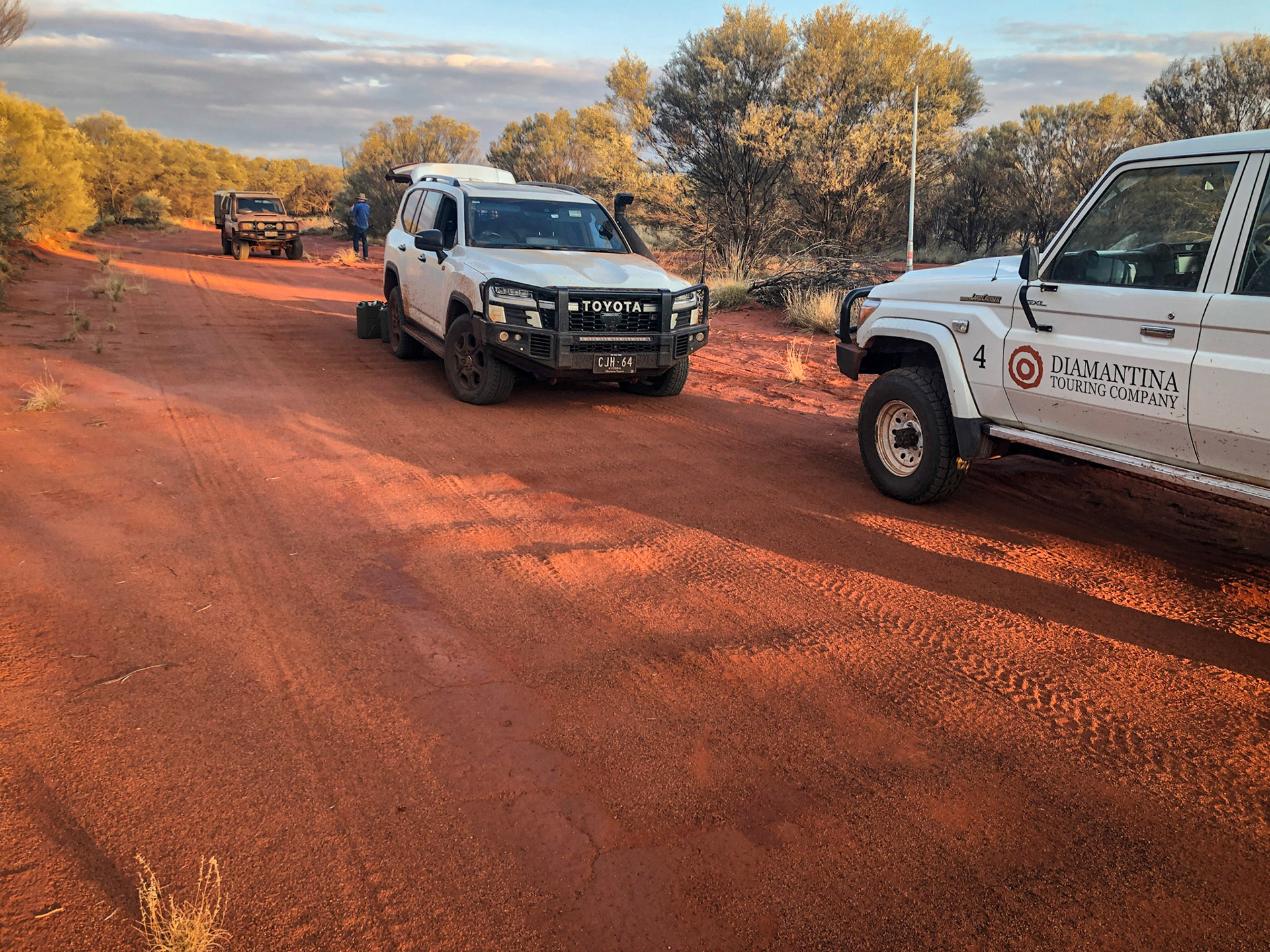 A staked tyre on the Sandy Blight Junction Road