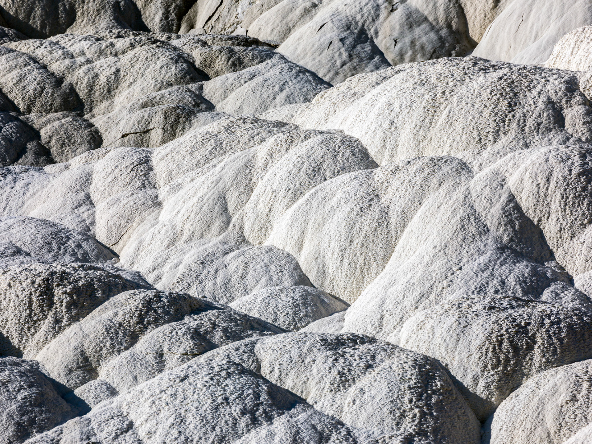 Upper Terraces, Mammoth Hot Springs. Yellowstone National Park, Wyoming.