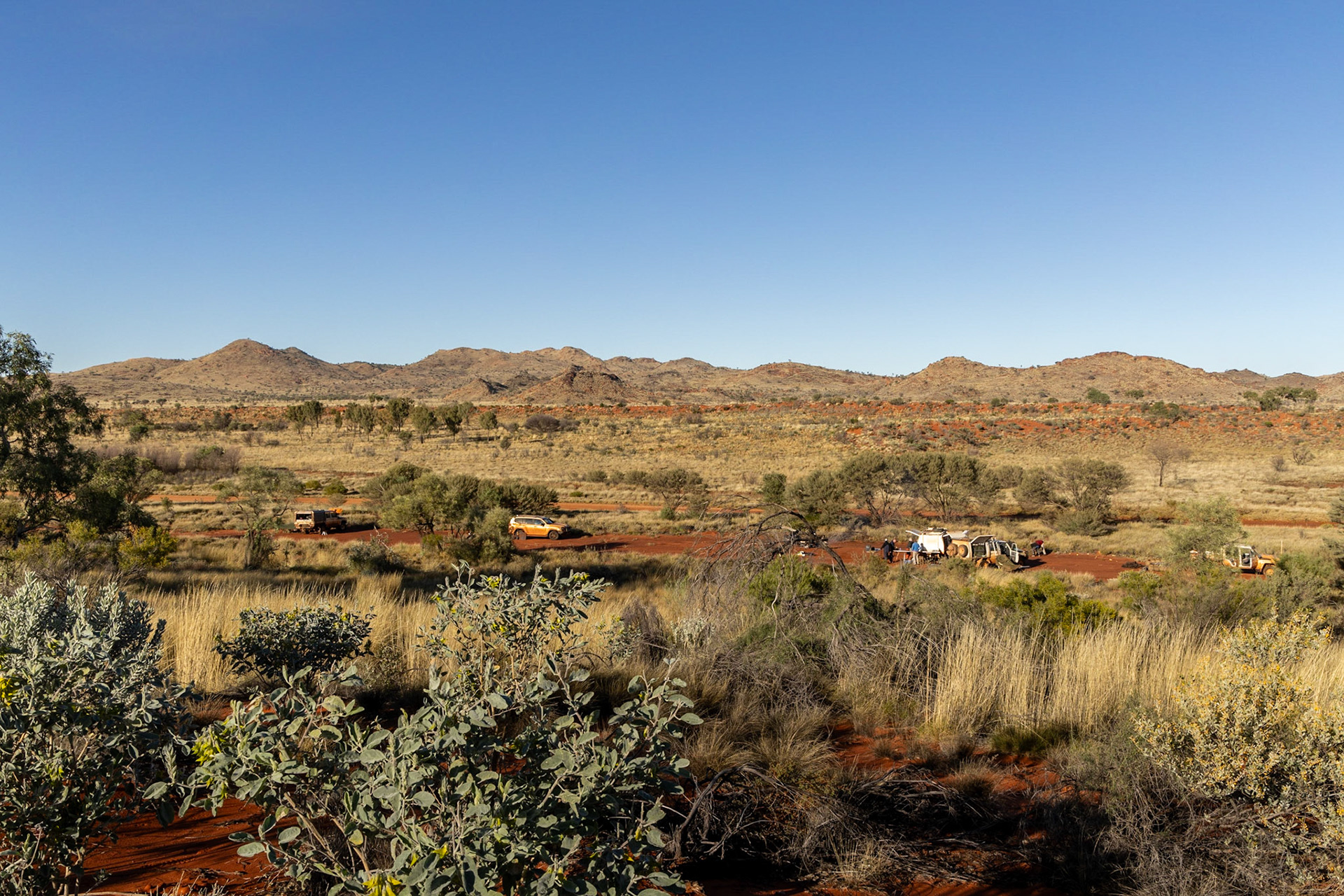 Our camp, from the nearby sanddune