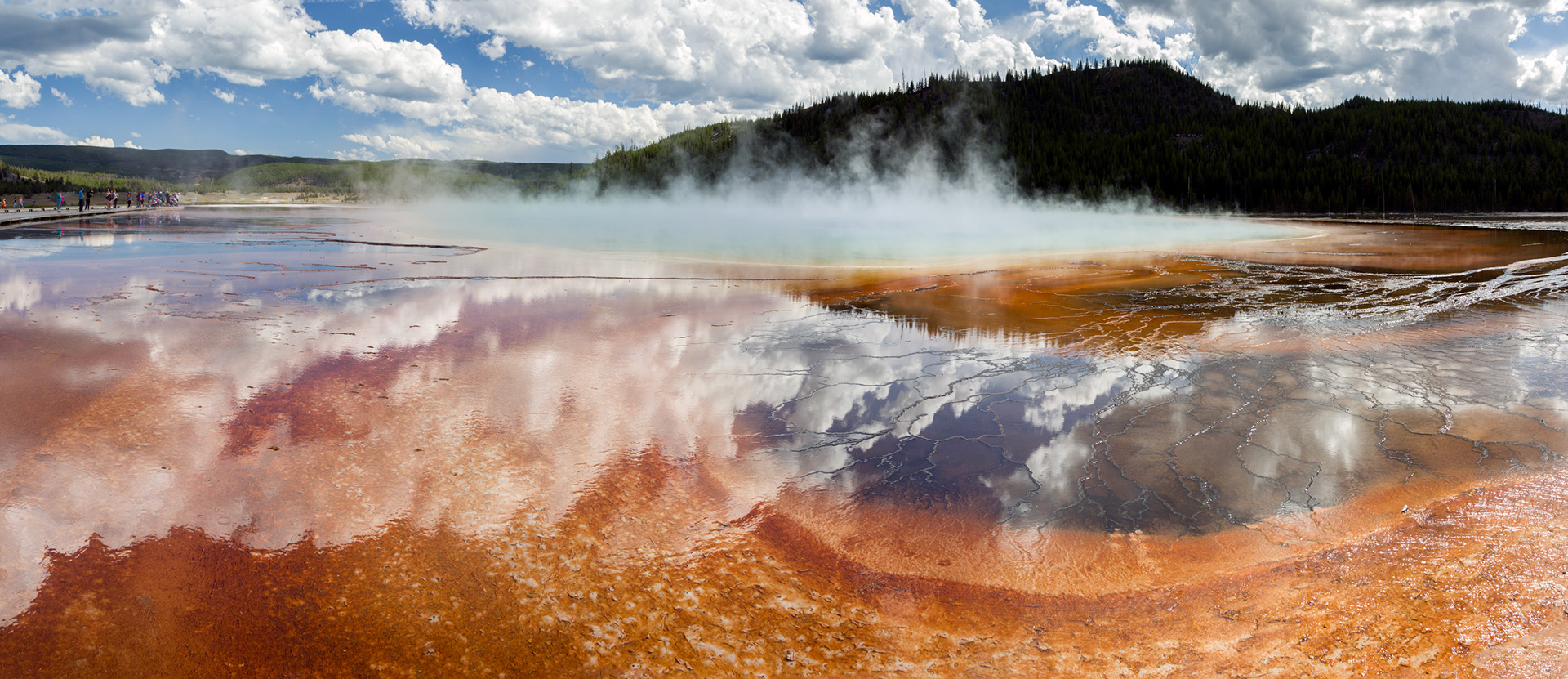 Midway Geyser Basin, Yellowstone National Park, Wyoming.