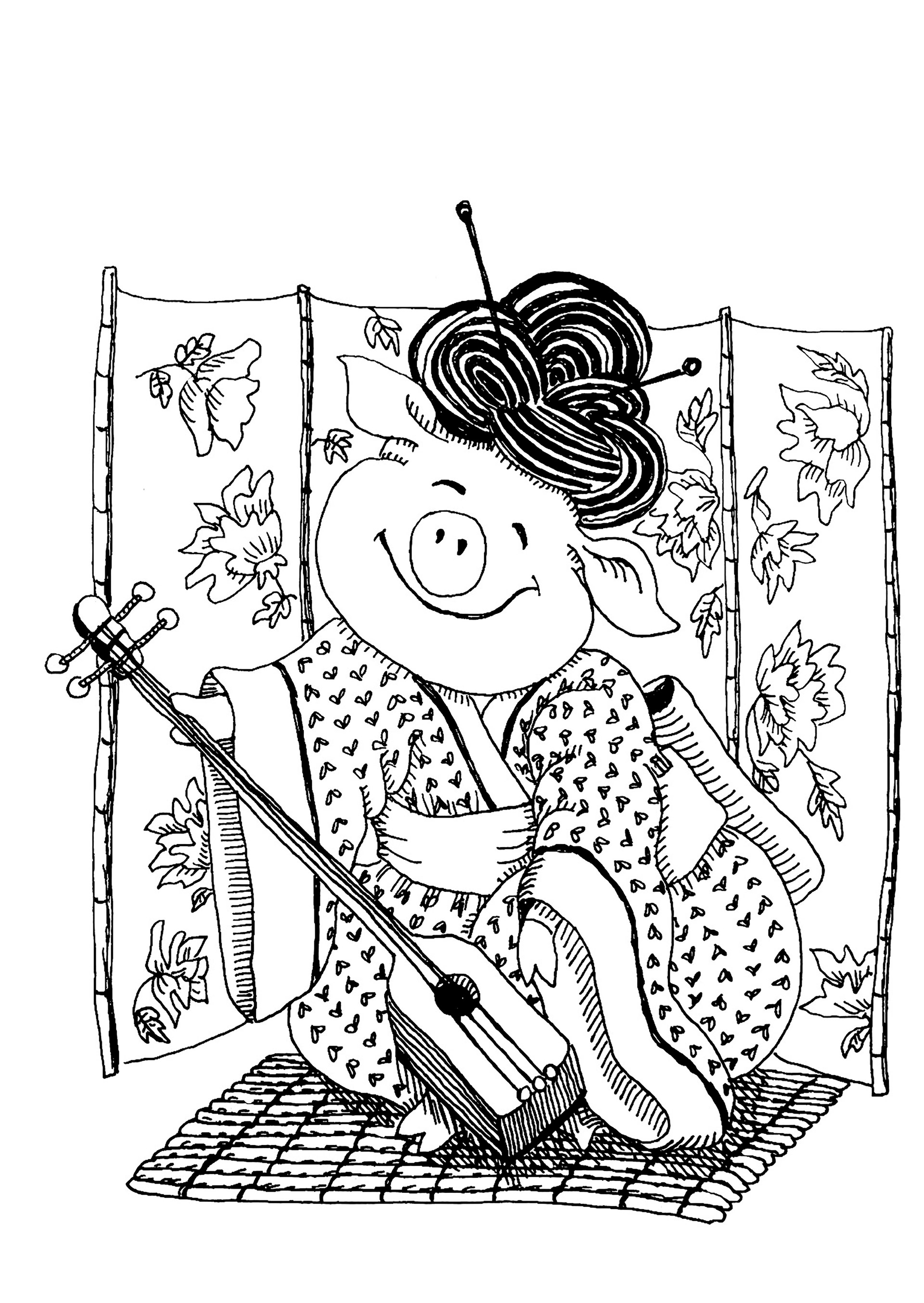 Японский музыкант The musician from Japan