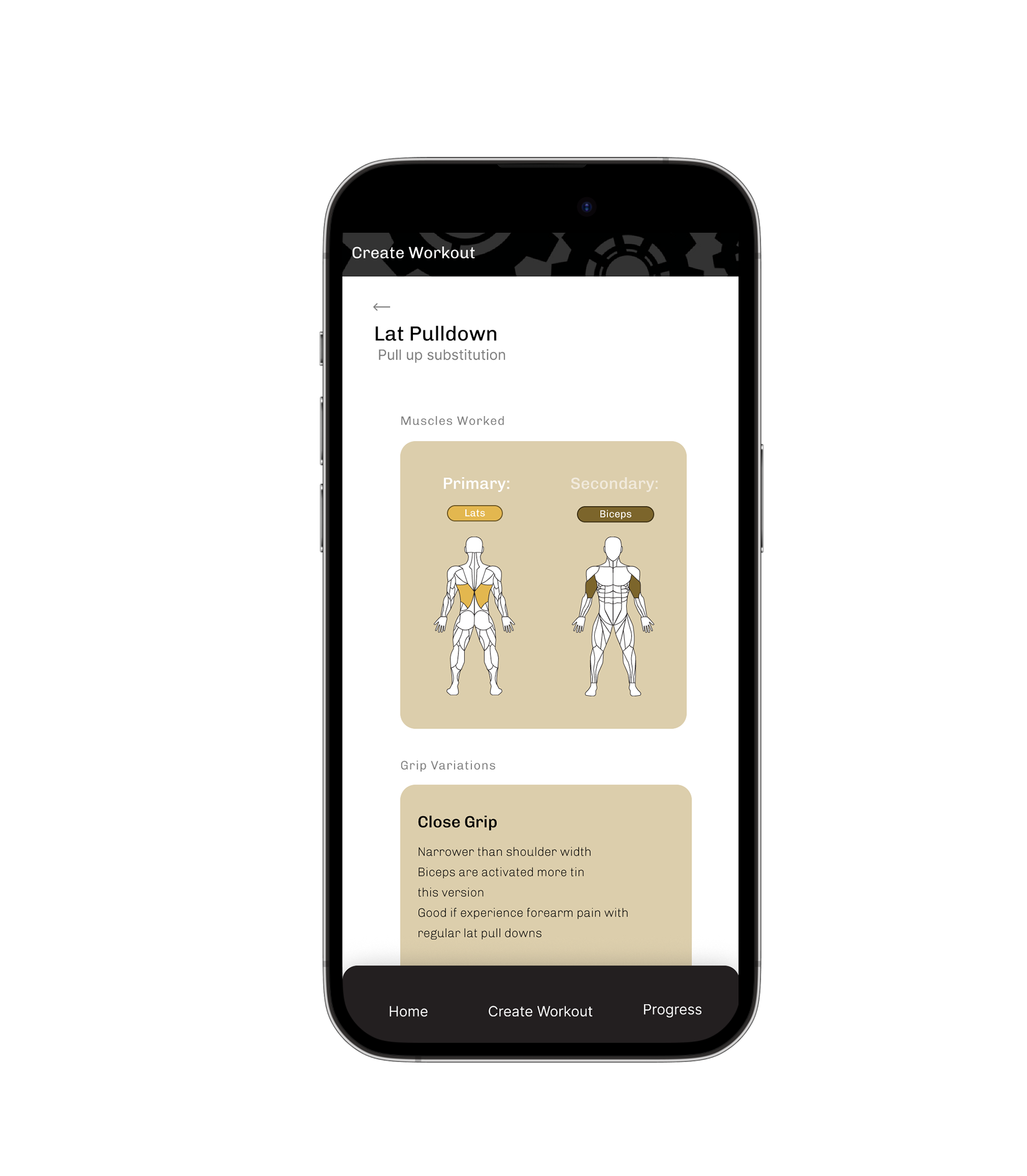 Exercise explaniation page