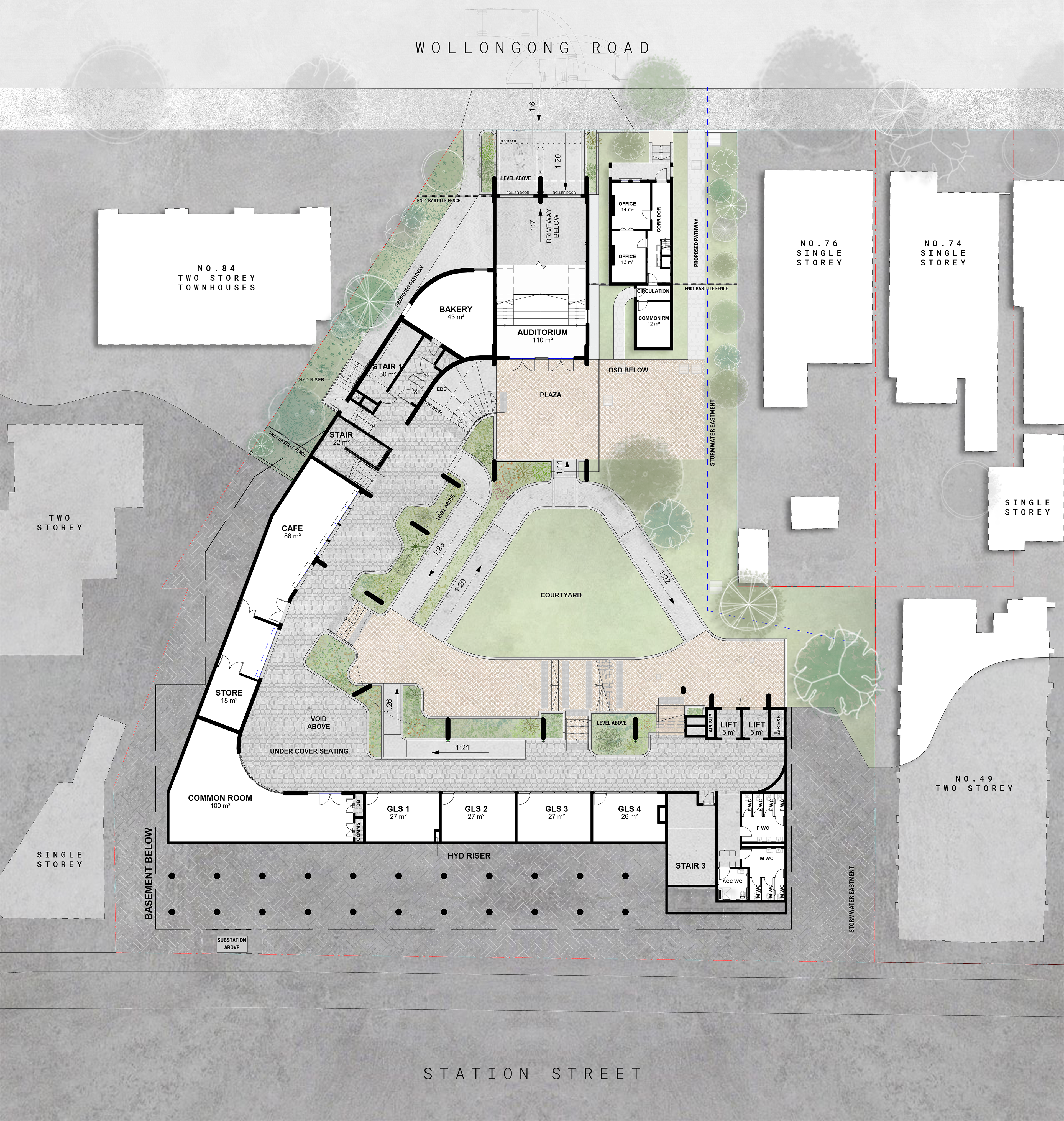 LOWER GROUND FLOOR PLAN