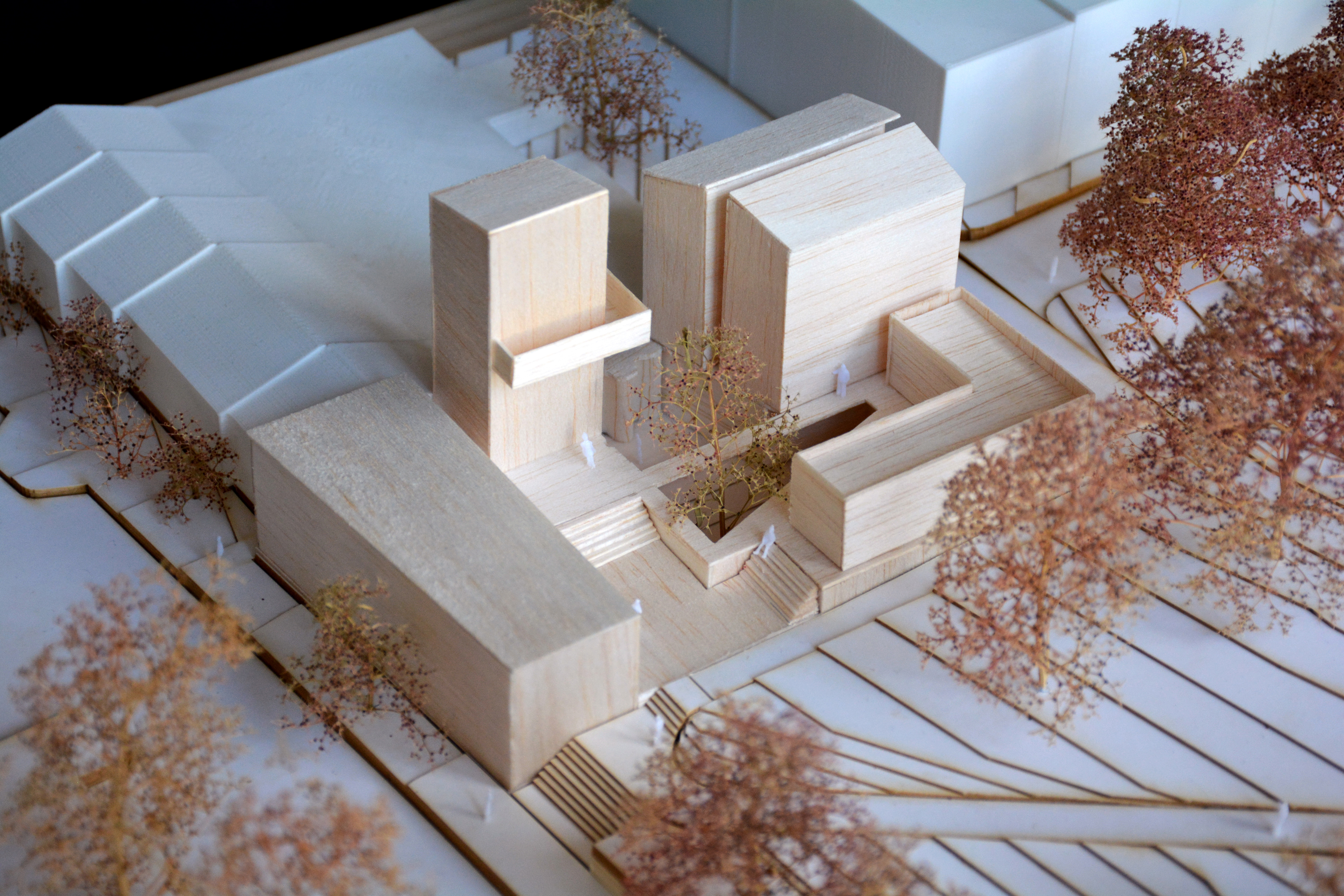 1:200 SITE MODEL CLOSE UP OF SITE
