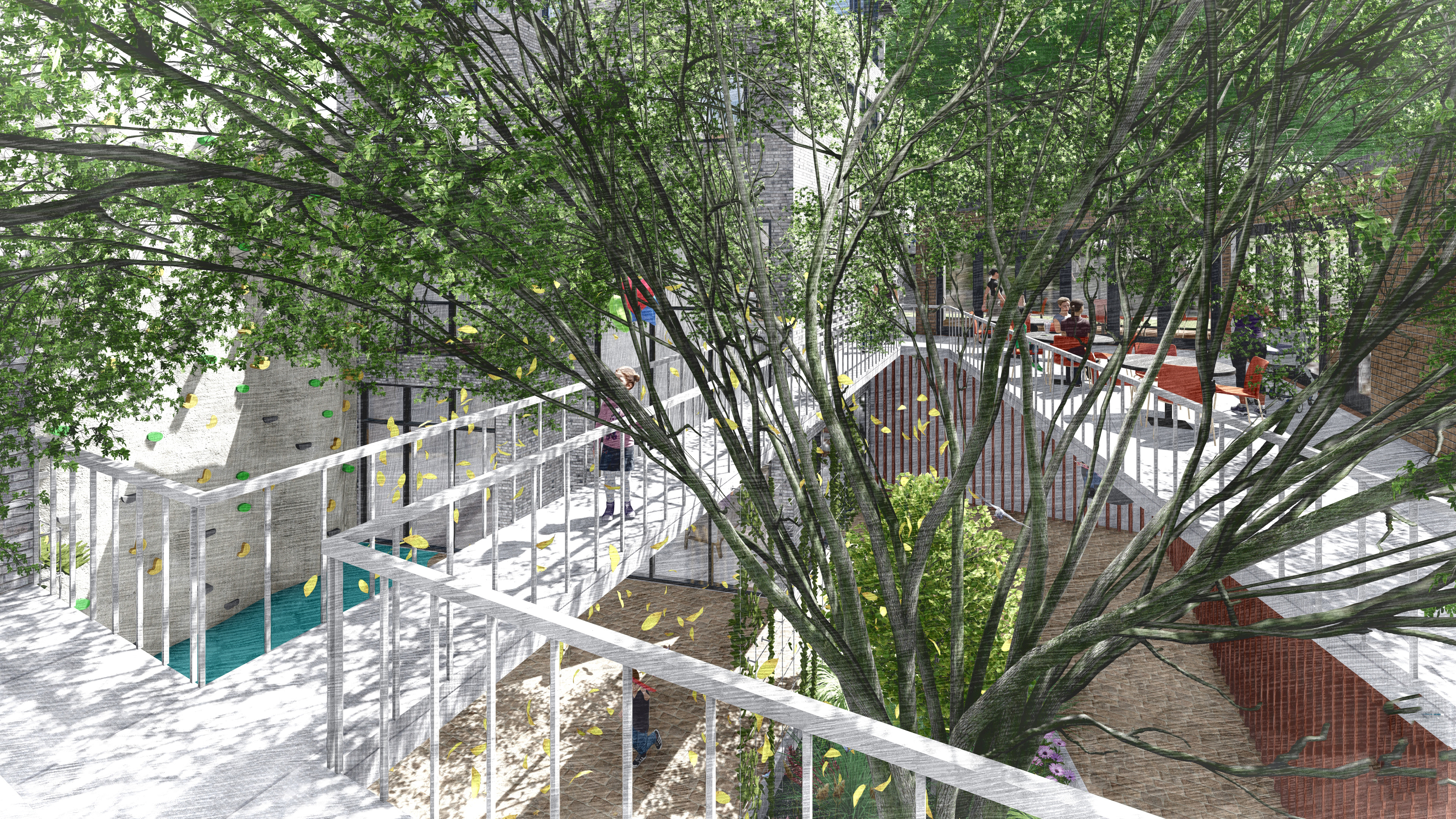 EXTERNAL COMMUNITY SPACE WITHIN THE LOT