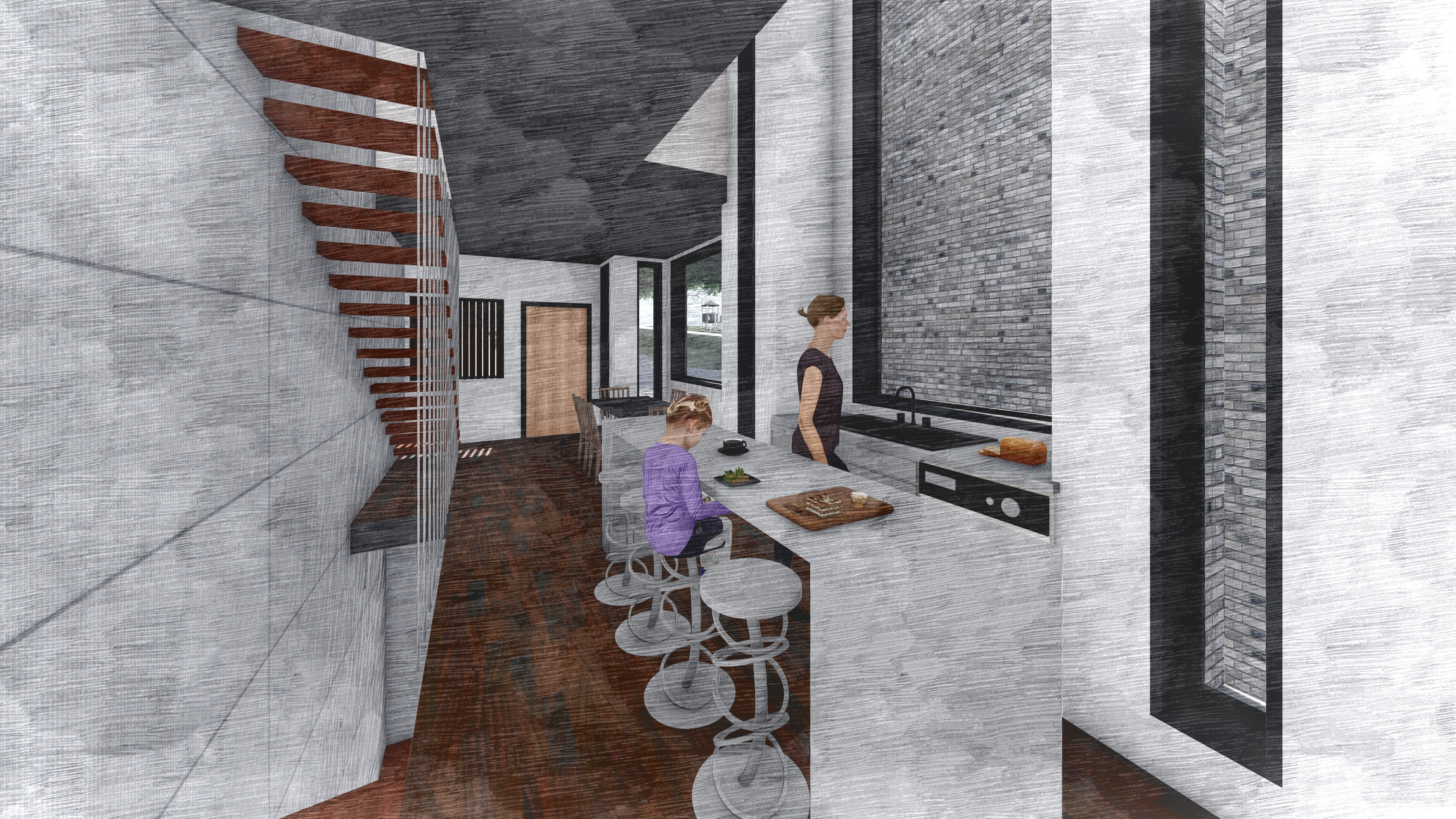 RESIDENCE 1 INTERNAL KITCHEN