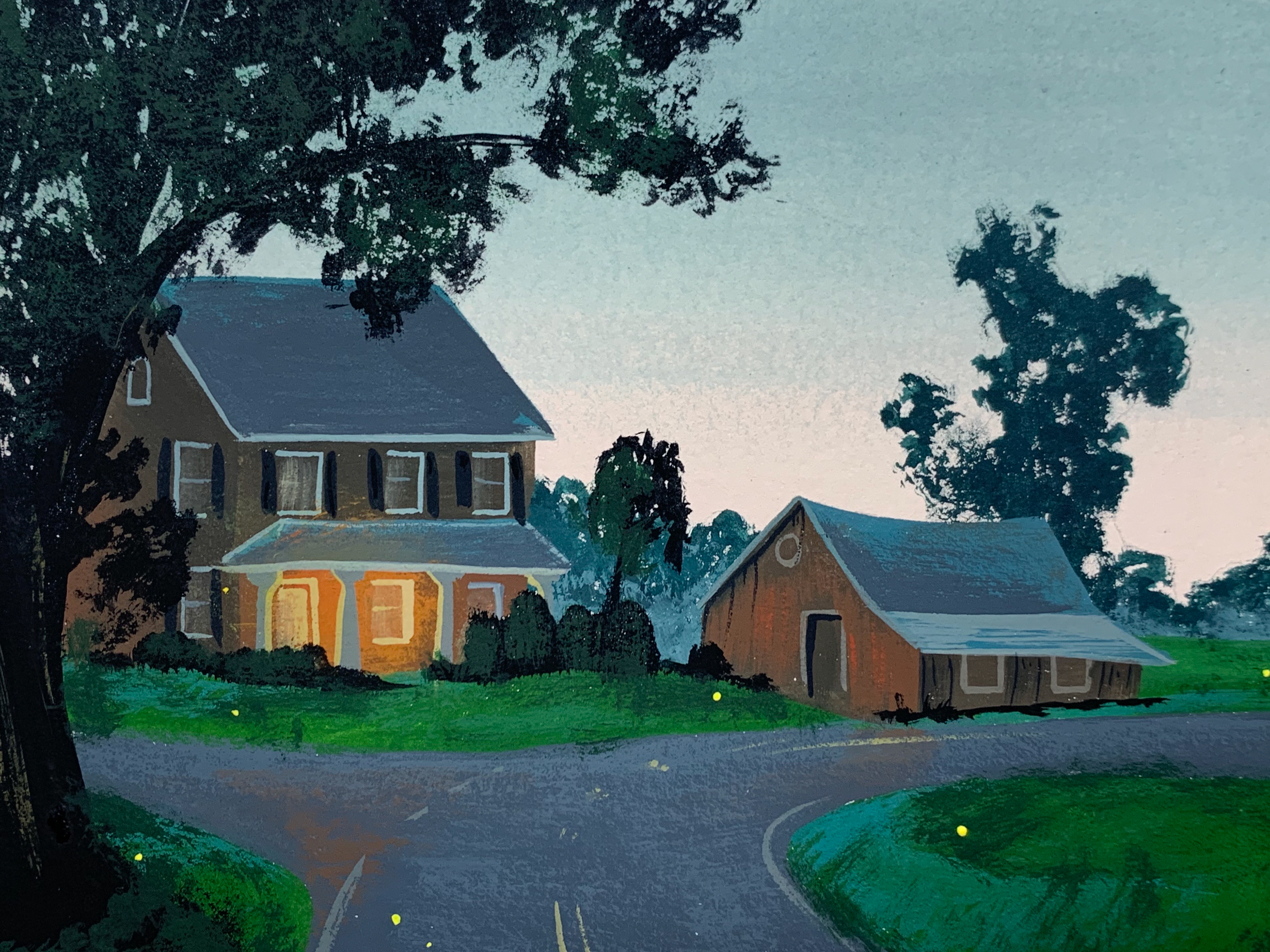 House, Gouache