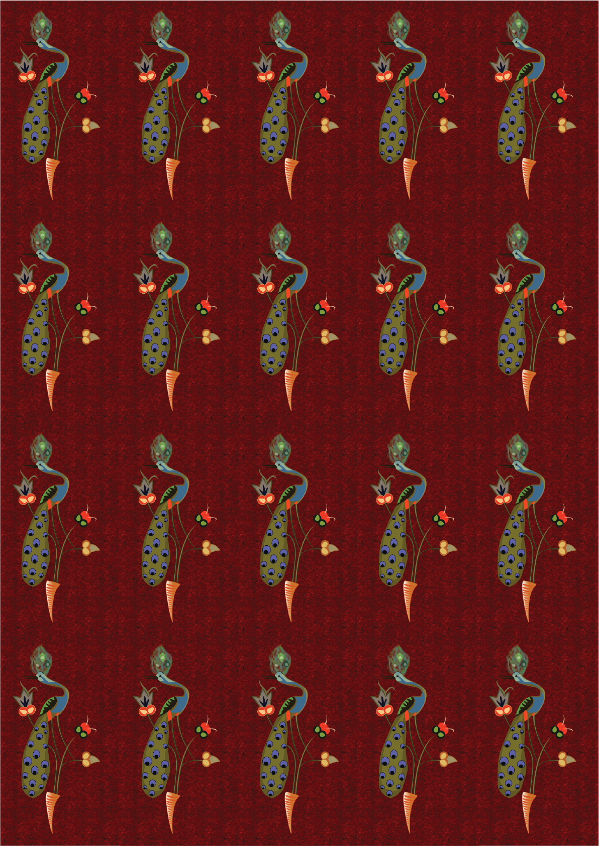Pattern designed with Armenian Ornament created by painter and binder Avag Dpirin 1328 