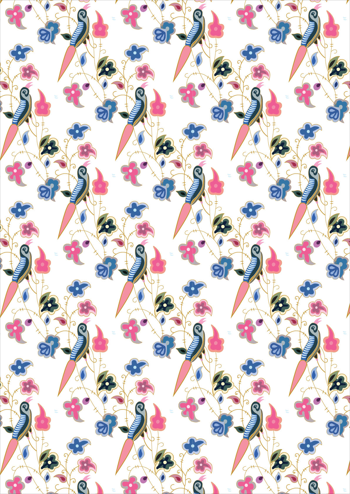 Pattern designed with Armenian Ornament created by Hakob Djughayetsi in 1610