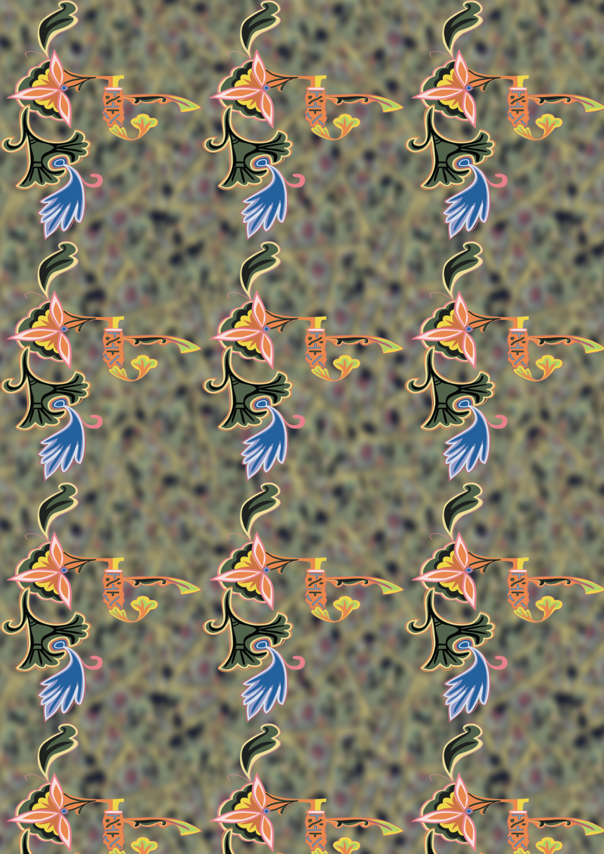 Pattern designed with Armenian Ornament 