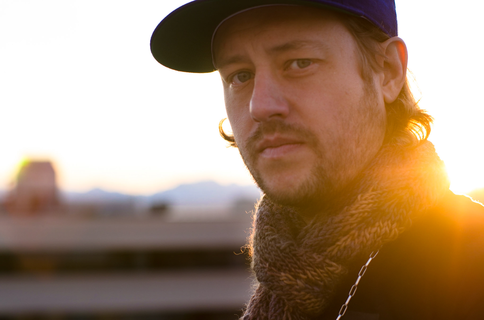 Scarf Campaign. Sunset. Seattle. 