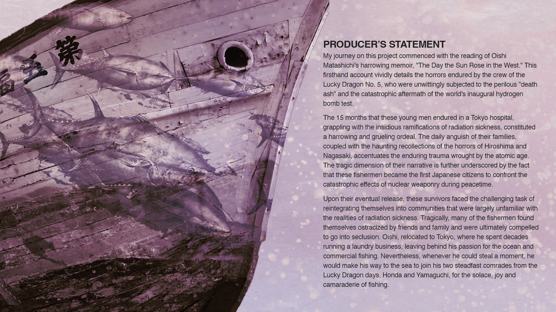 Pitch deck for a feature film