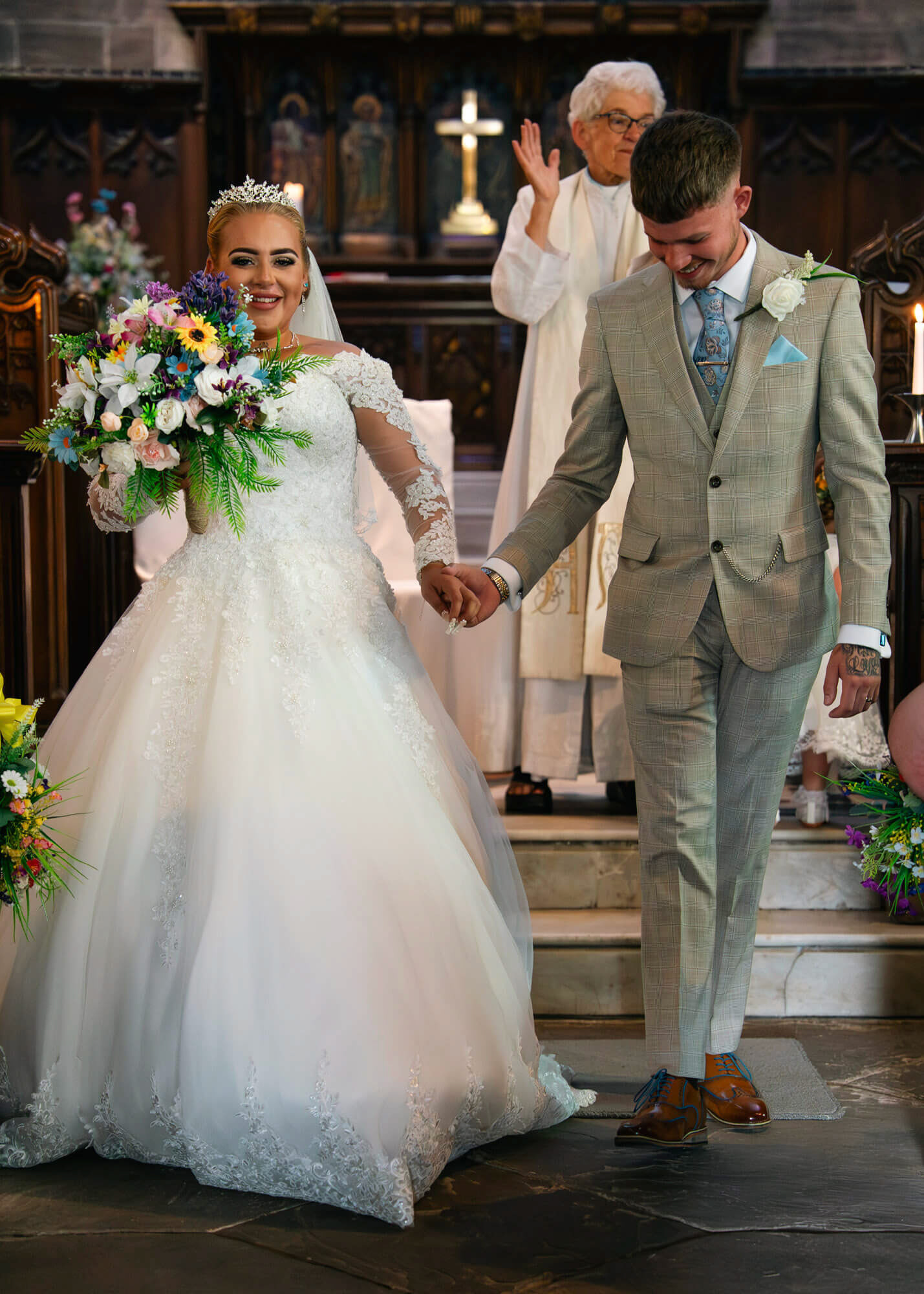 English Wedding Walking down the Isle | Manchester