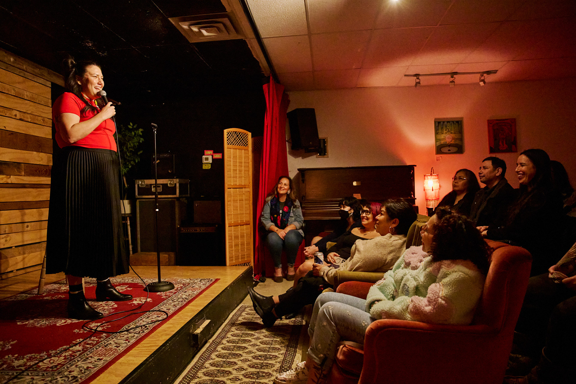 Debbie Courchene @ The Aunties Who Stole Christmas Workshop Showcase