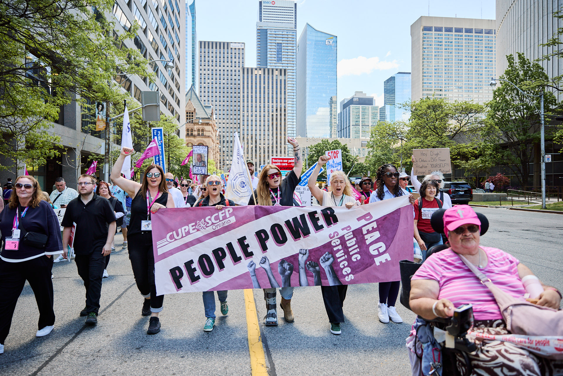 CUPE Ontario at Ontario Health Coalition Rally