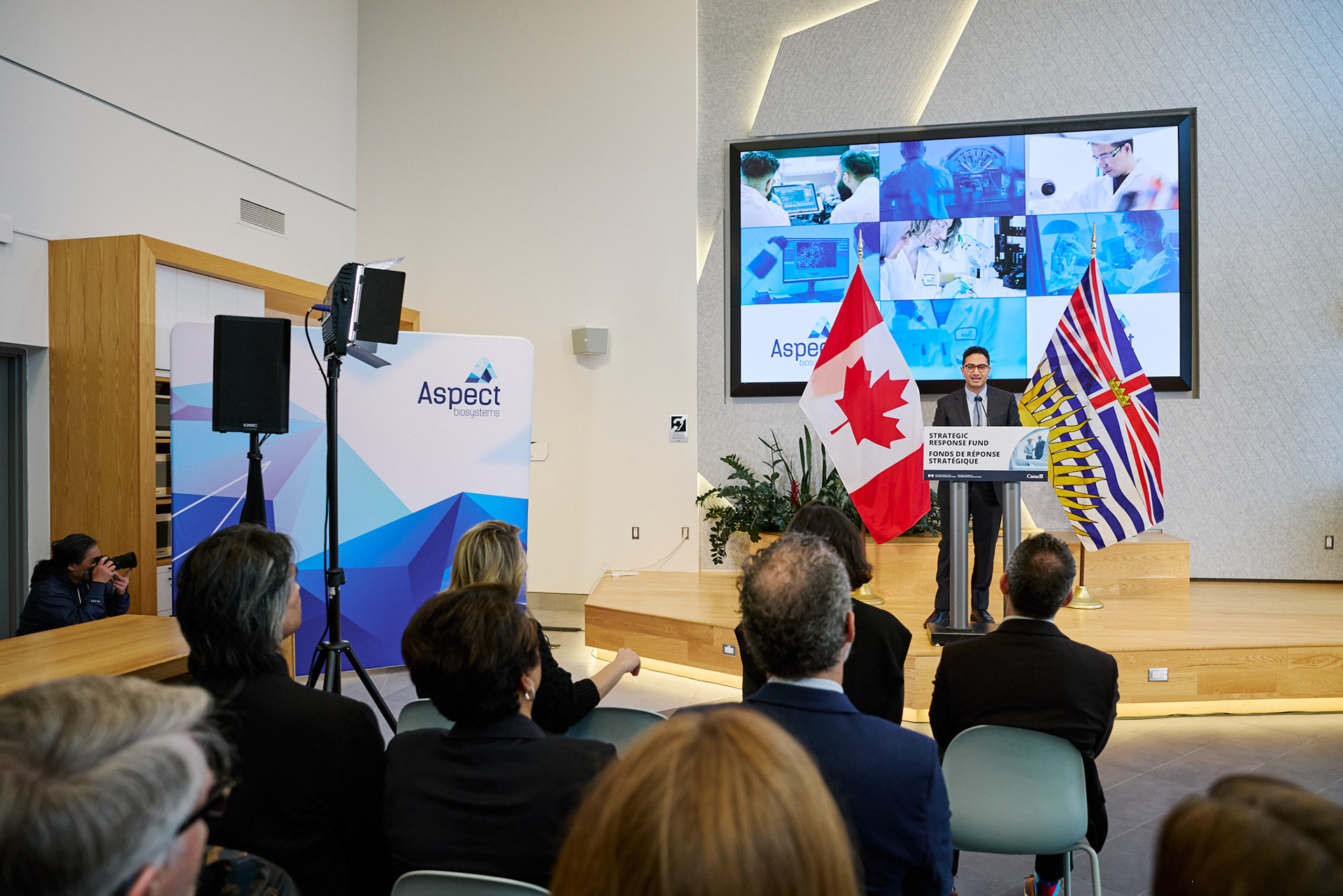 Strategic Response Fund Announcement @ Aspect Biosystems - Vancouver, BC