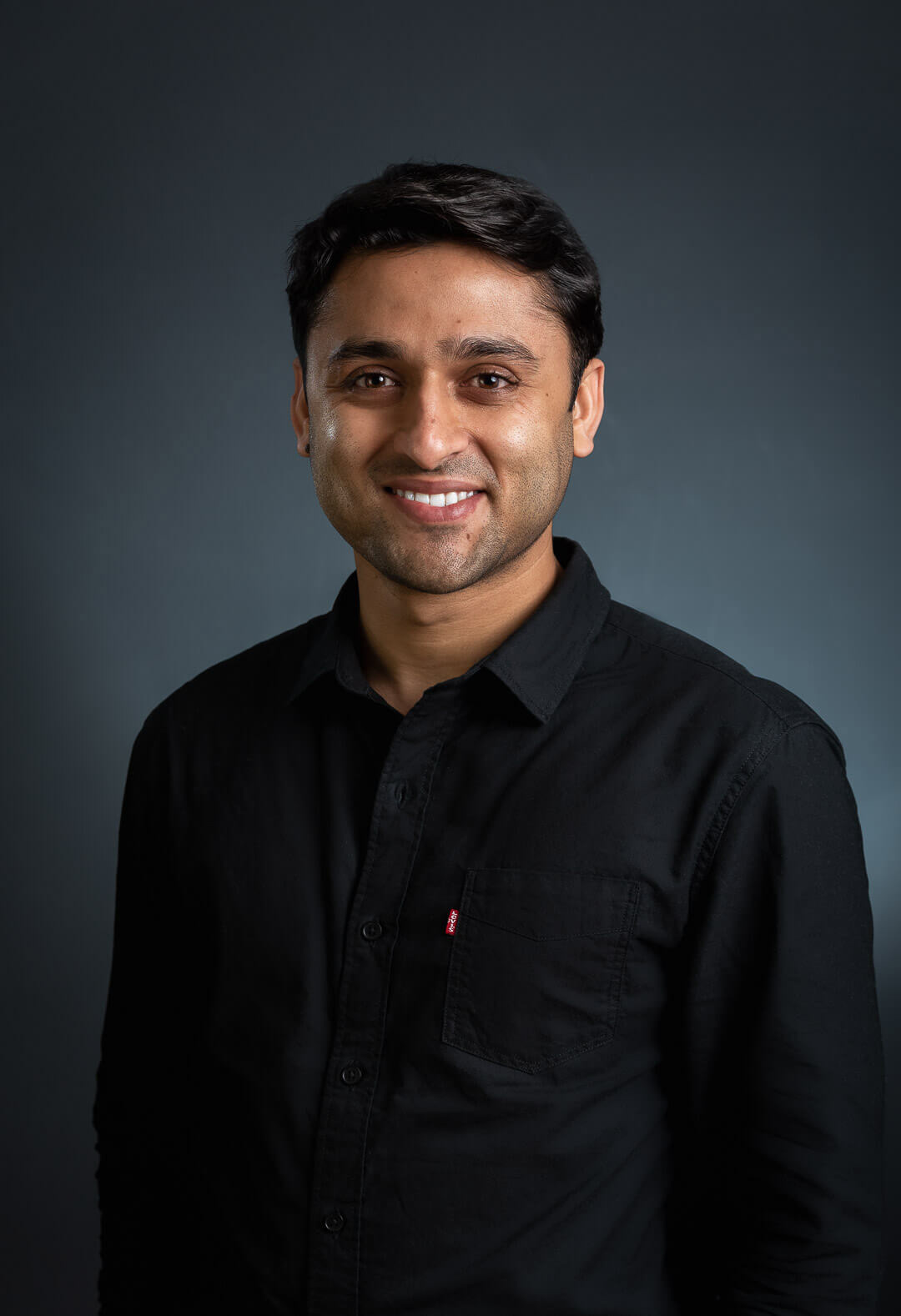 business photo, headshot, portrait, black shirt