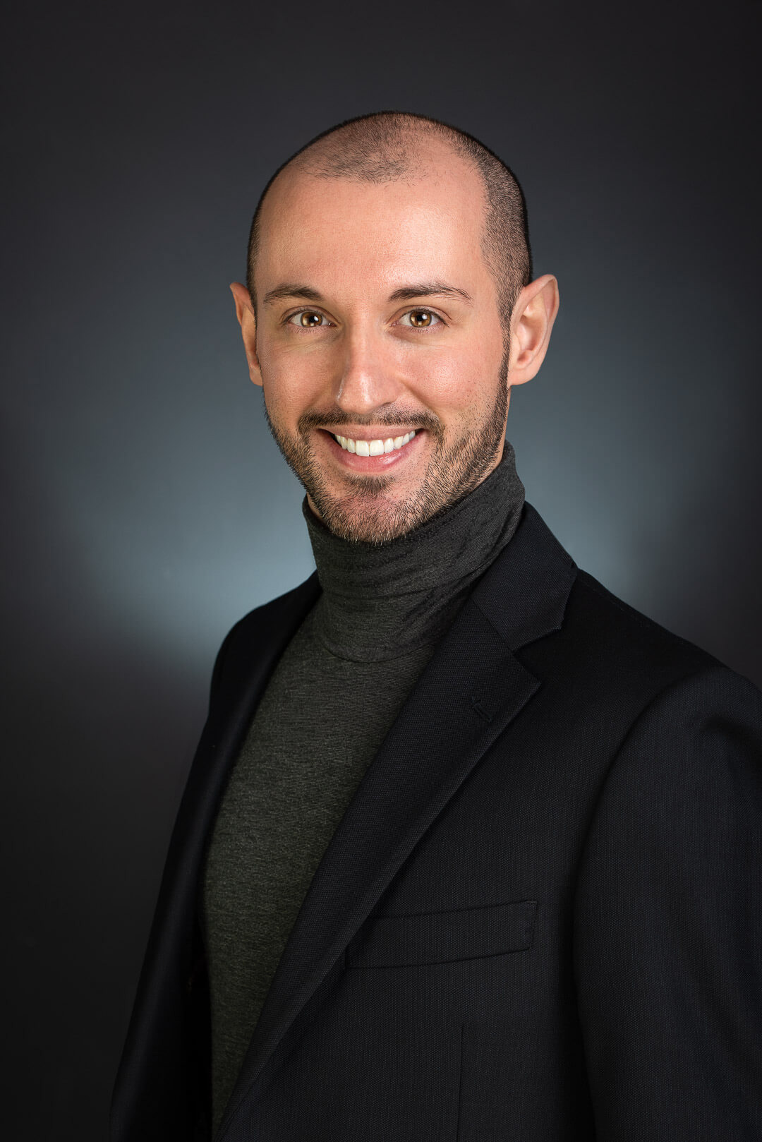 business photo, headshot, portrait, turtle neck, chic formal