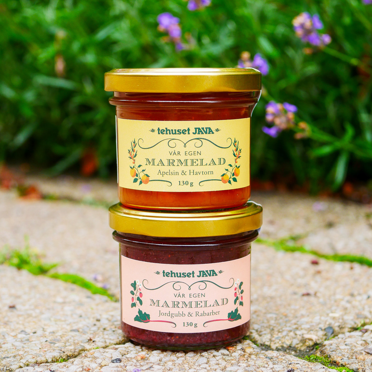 Illustrations and label for marmalade jars
