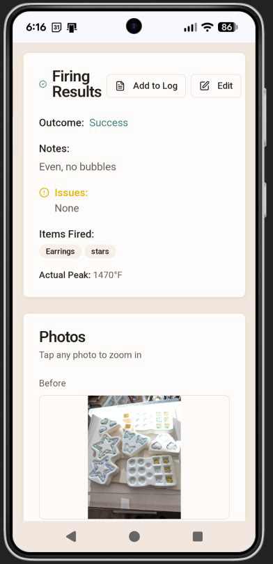 4. Firing Log & Photos