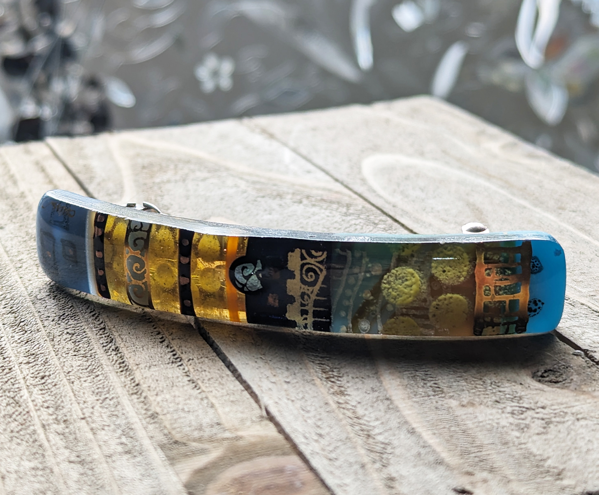 Fused Glass Barrette