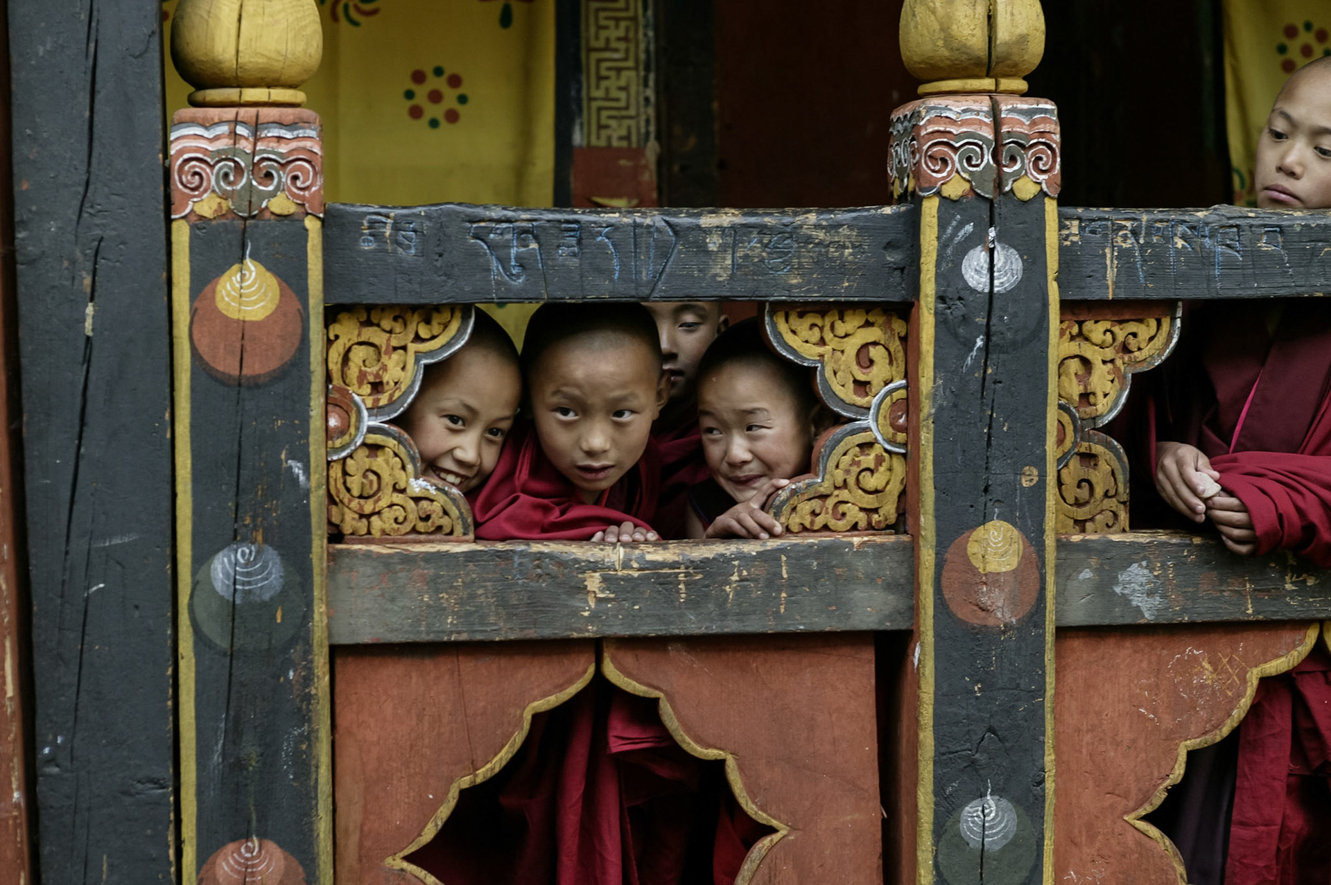 Novice Monks Bhutan