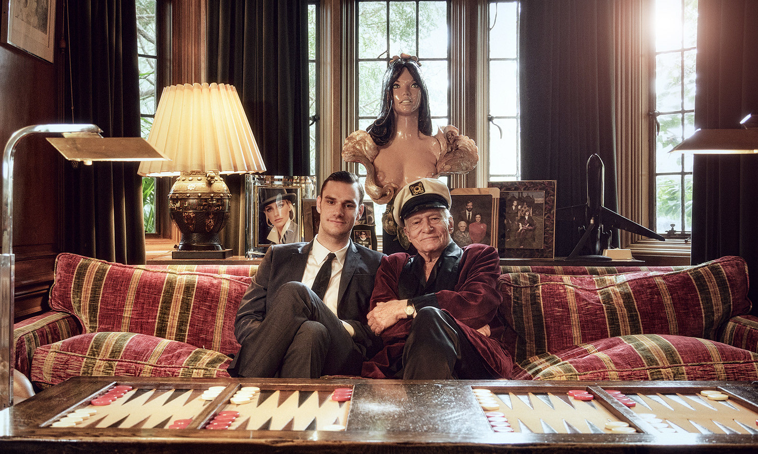 Hugh Hefner & Cooper Hefner