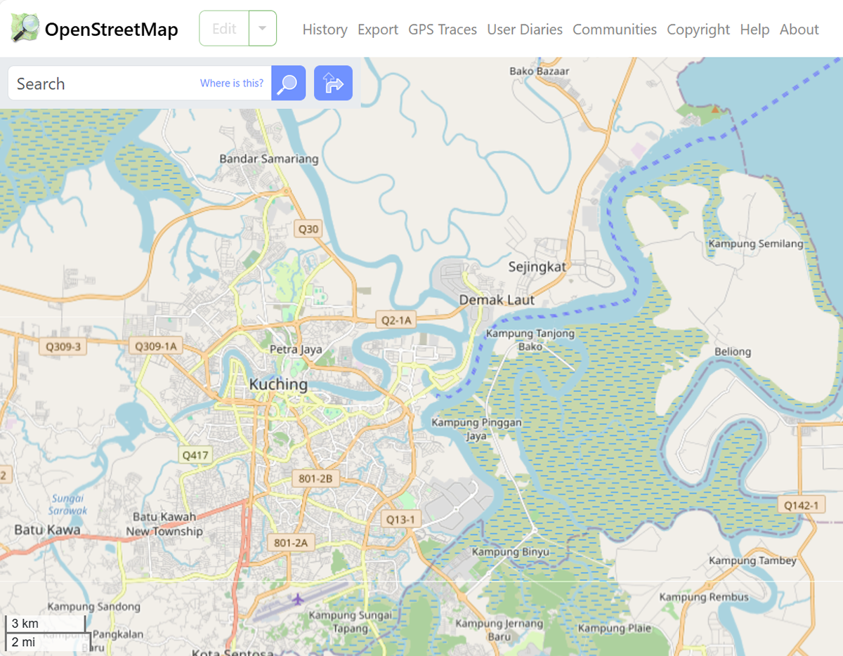 open-source license-safe map