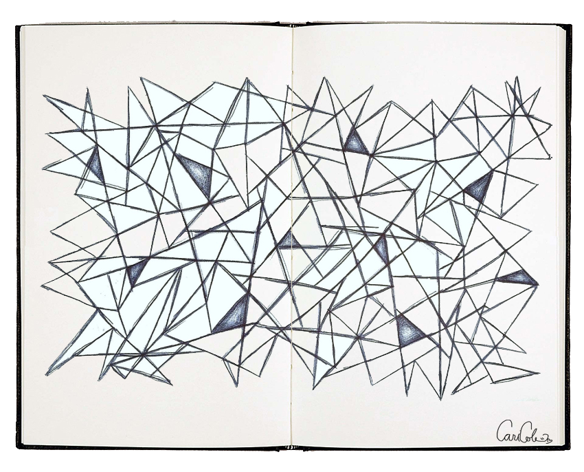 Glass, 2020. marker and ink